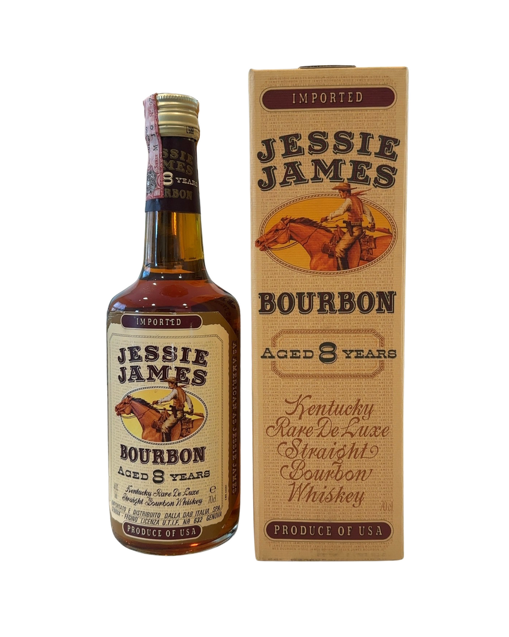 Jessie James Bourbon Kentucky Rare De Luxe Straight Bourbon Whiskey 80 Proof 700ml