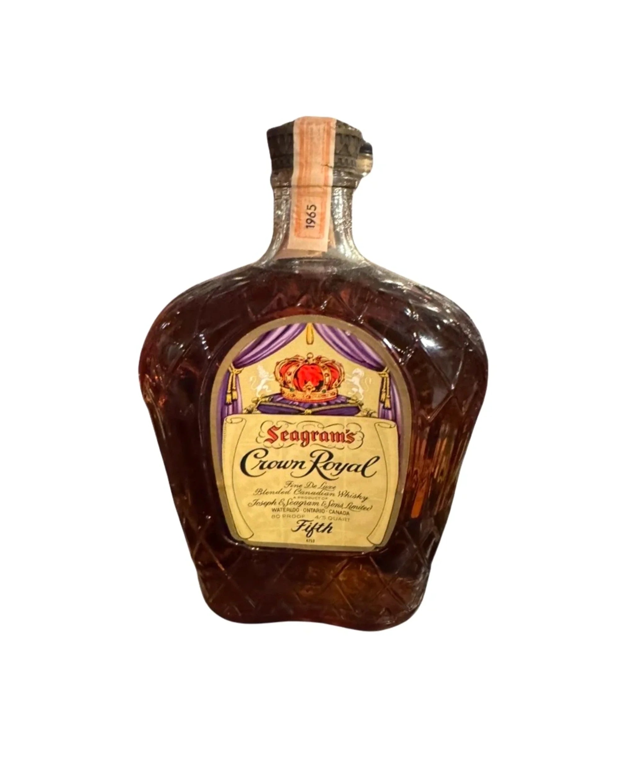 1965 Crown Royal Fine De Luxe 80 Proof 4ml