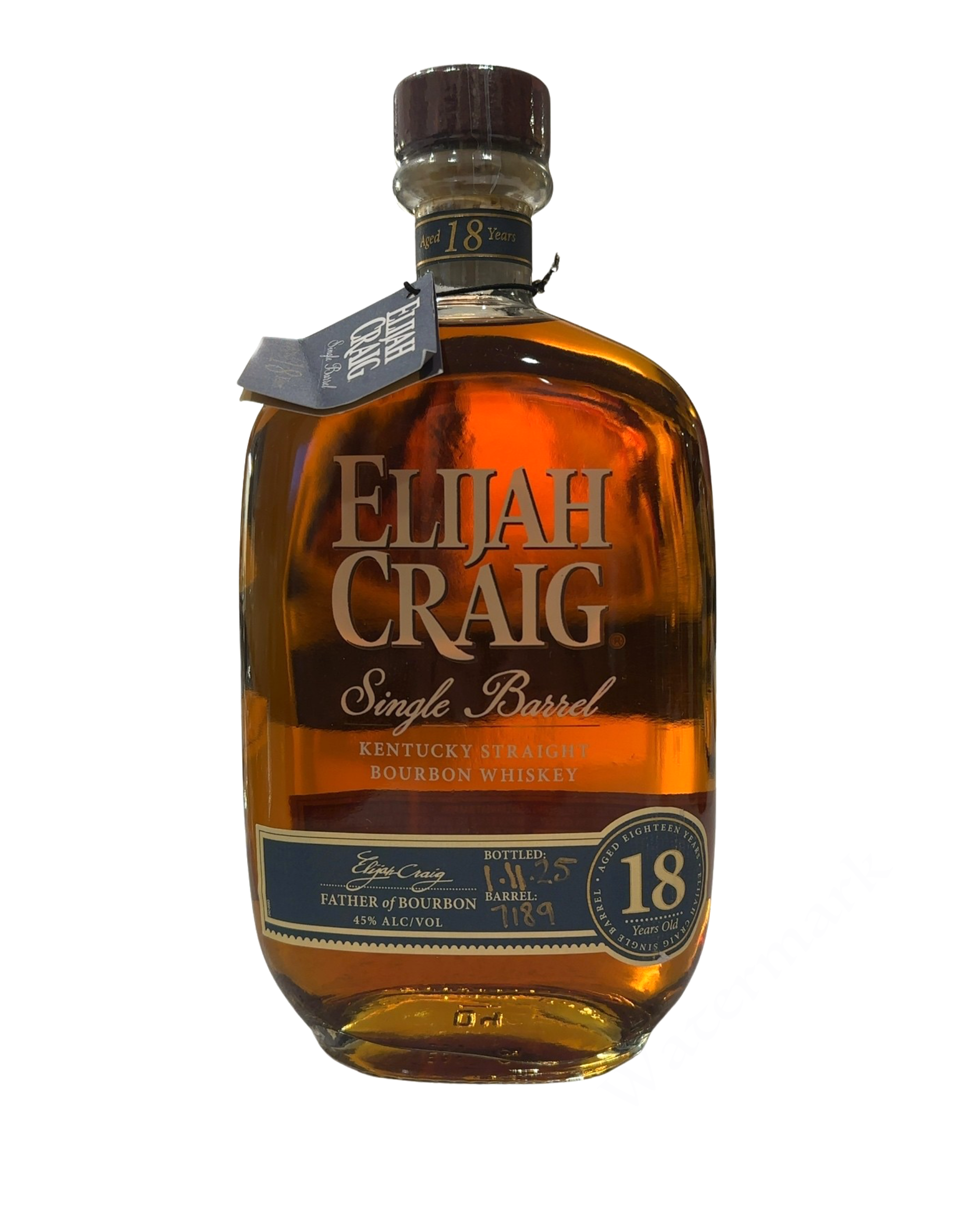 2025 Elijah Craig Single Barrel Aged 18 Years 90 Proof