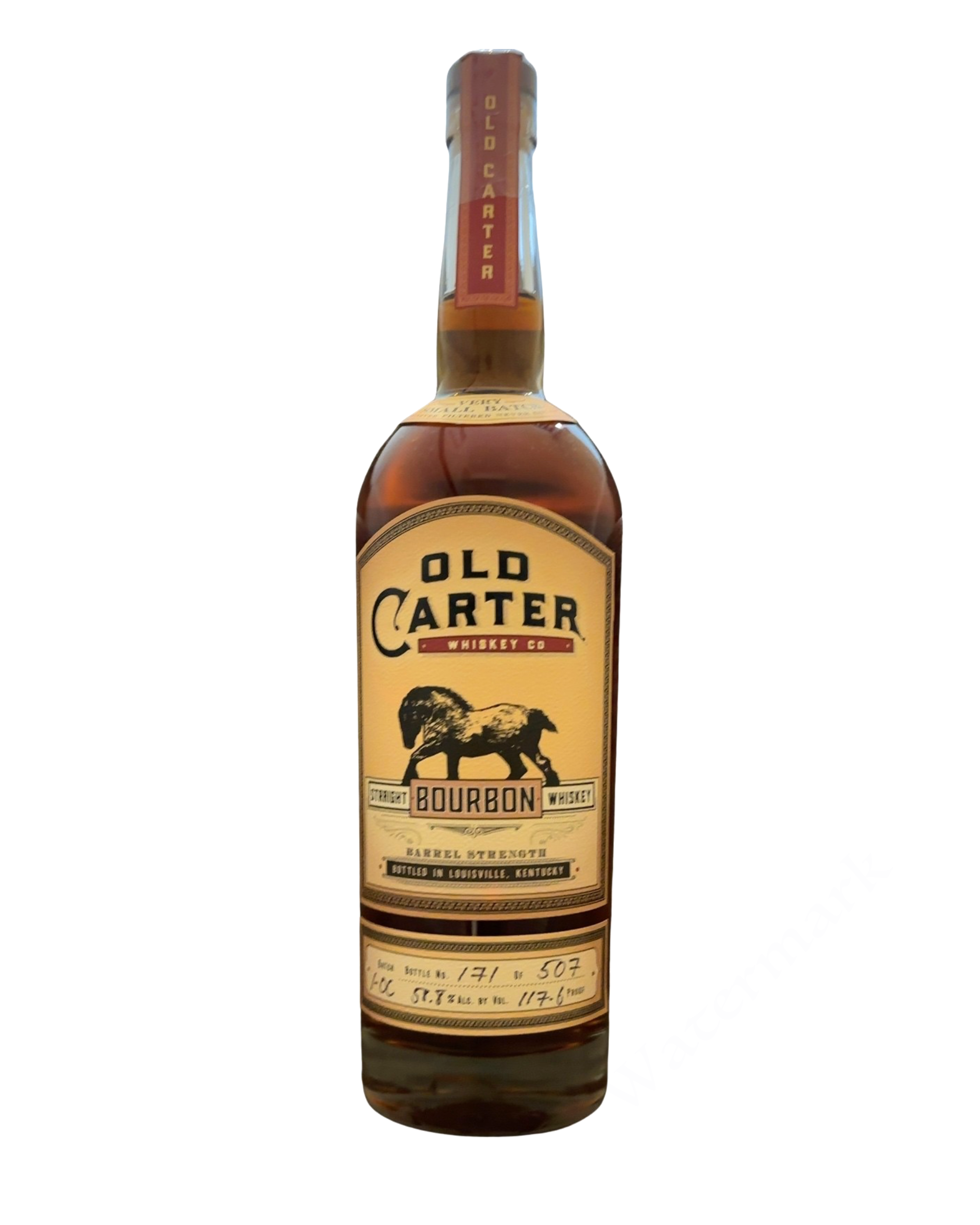 Old Carter Whiskey Co Old Carter Straight Bourbon Whiskey Barrel Strength 117.6 Proof