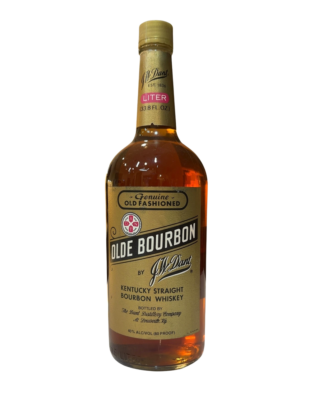 1992 J.W. Dant Olde Bourbon 80 Proof 1000ml