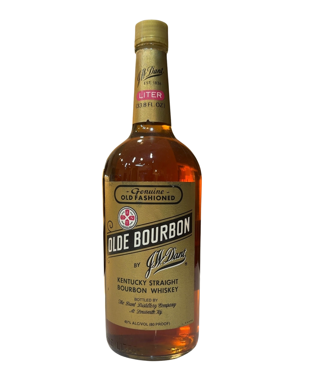 1992 J.W. Dant Olde Bourbon 80 Proof 1000ml