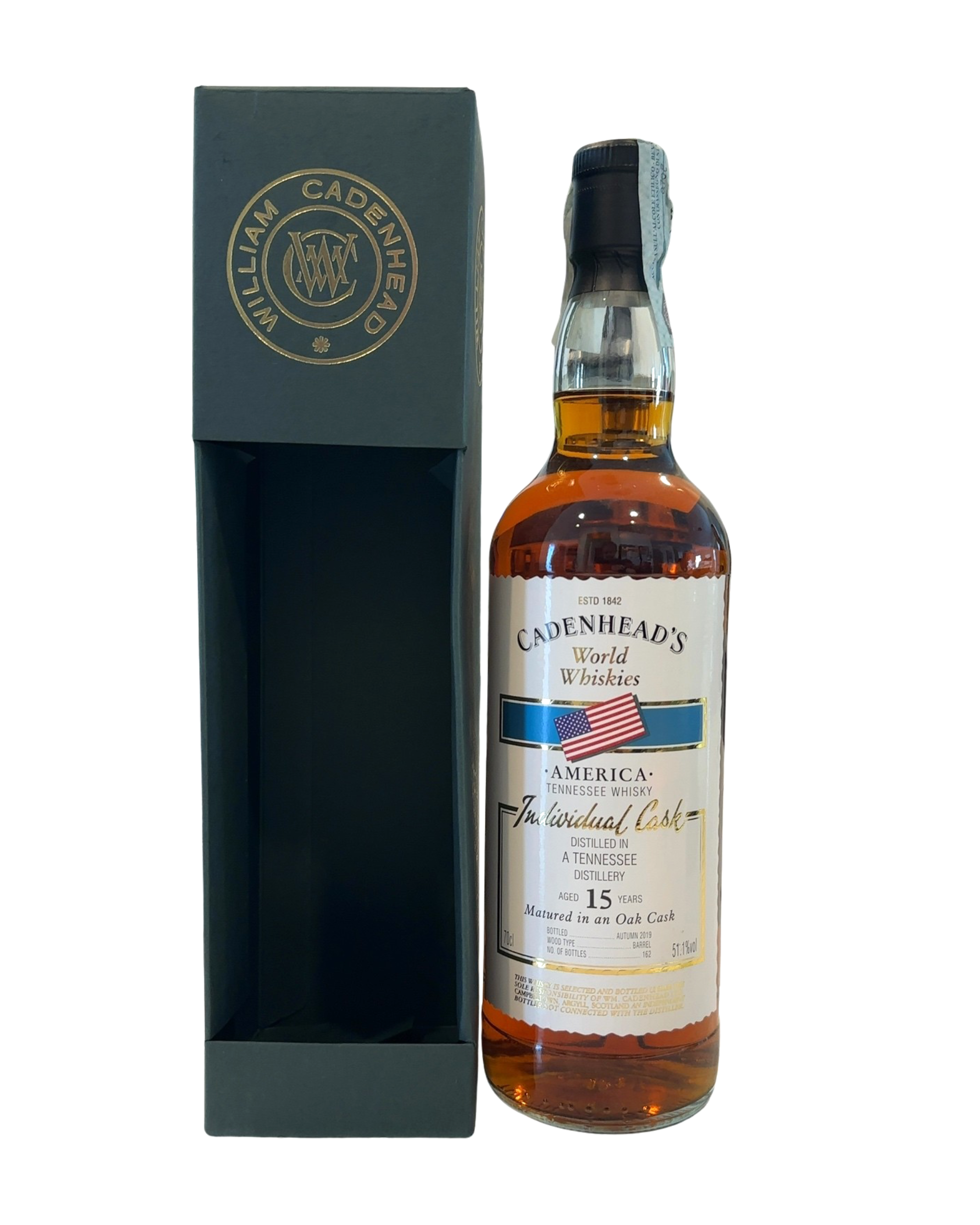 2019 Cadenhead's World Whiskies America Tennessee Whisky Individual Cask 102.2 Proof 700ml