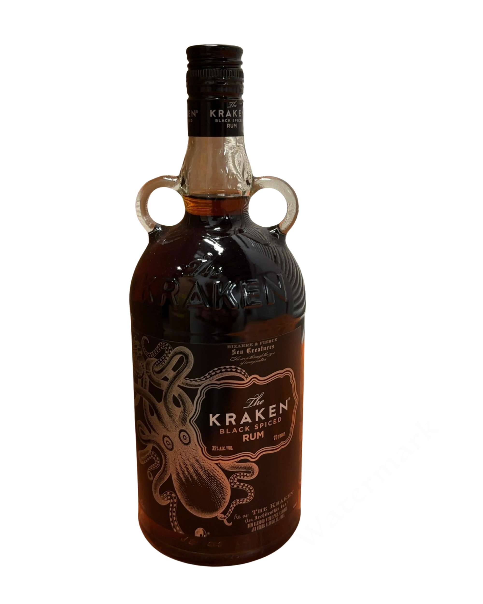 The KRAKEN BLACK SPICED RUM 70 Proof