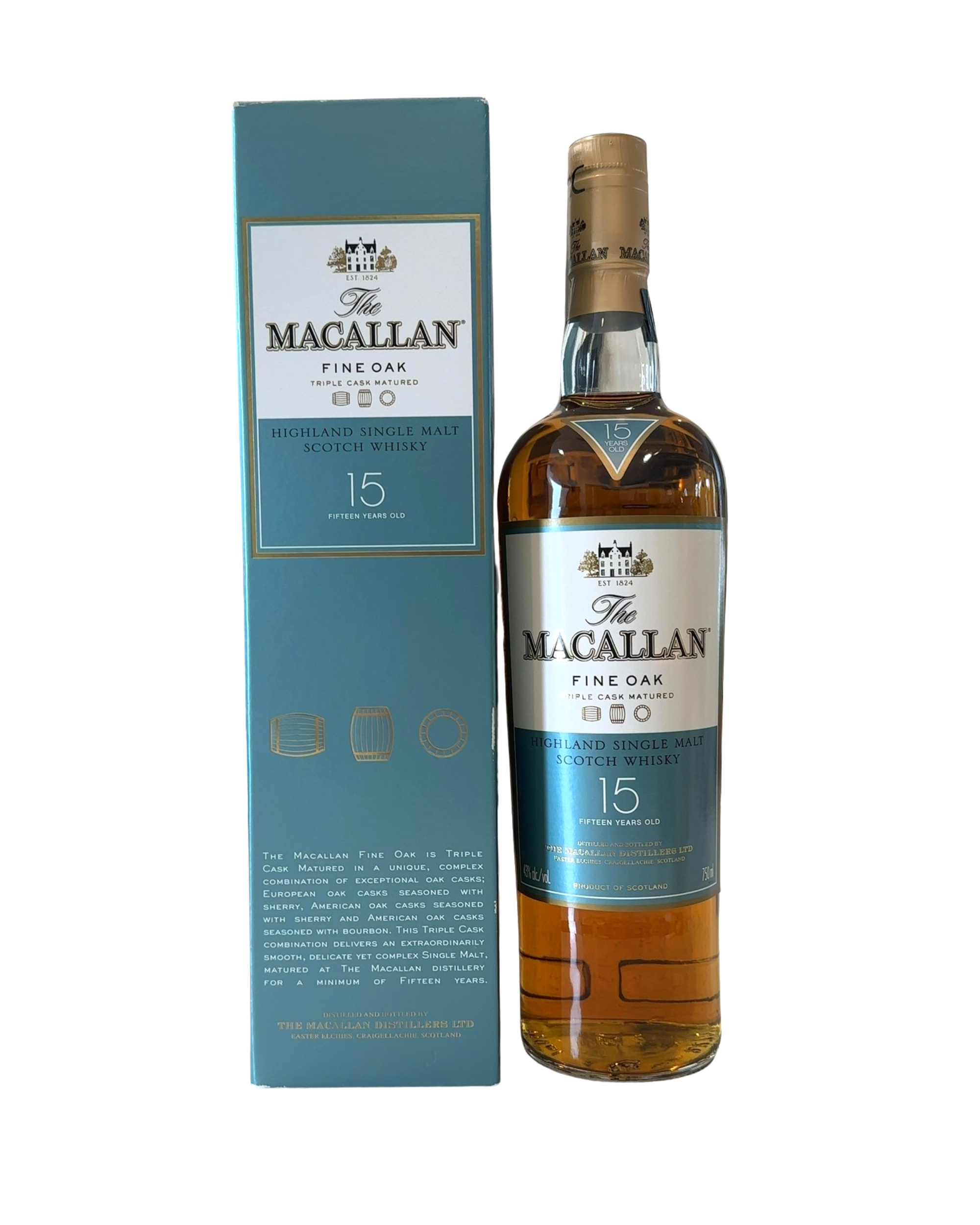 2014 The Macallan 15 Year Fine Oak Triple Cask Scotch Whisky 86 Proof 750ml