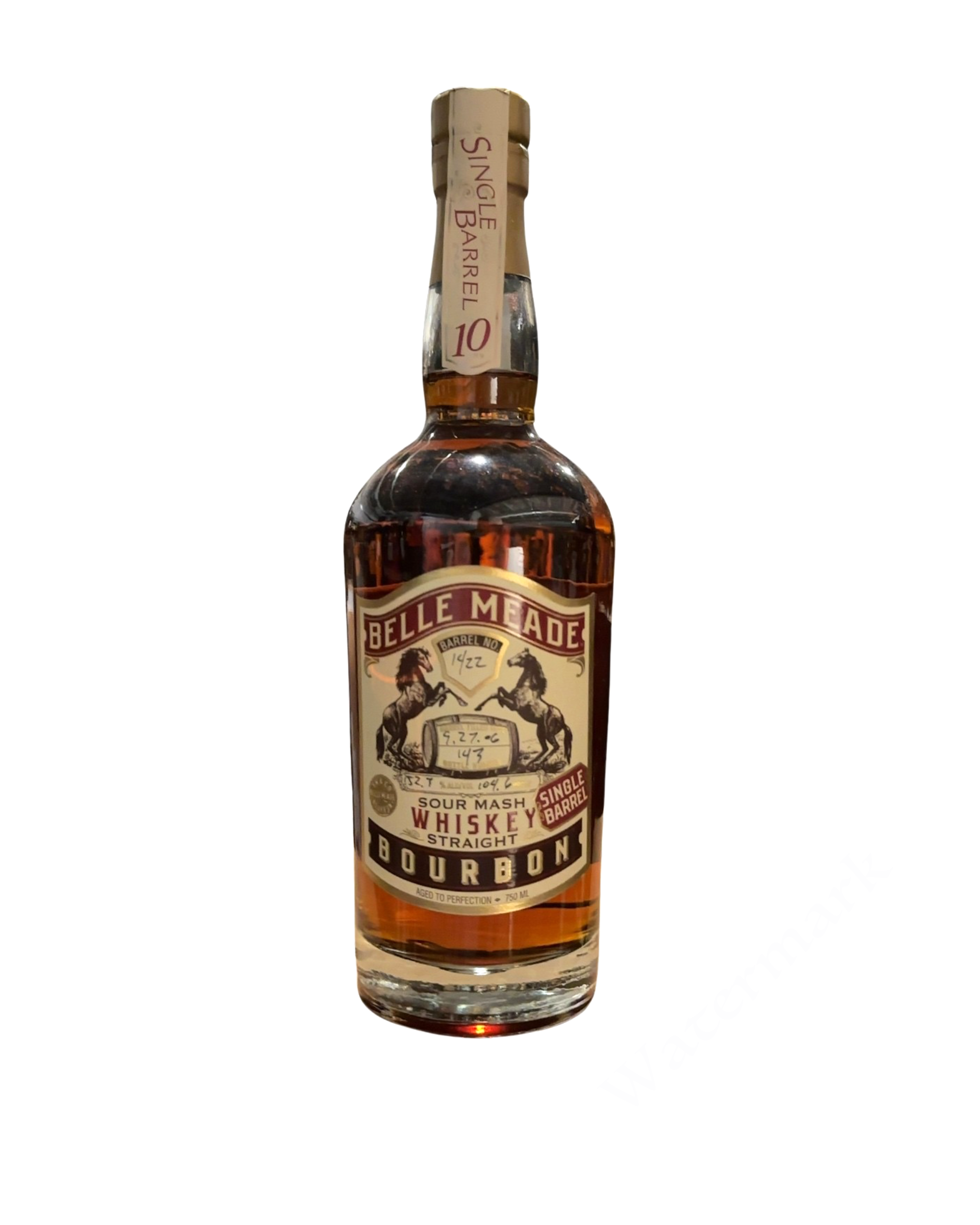 2016 BELLE MEADE Single Barrel Sour Mash Straight Bourbon Whiskey 104.6 Proof