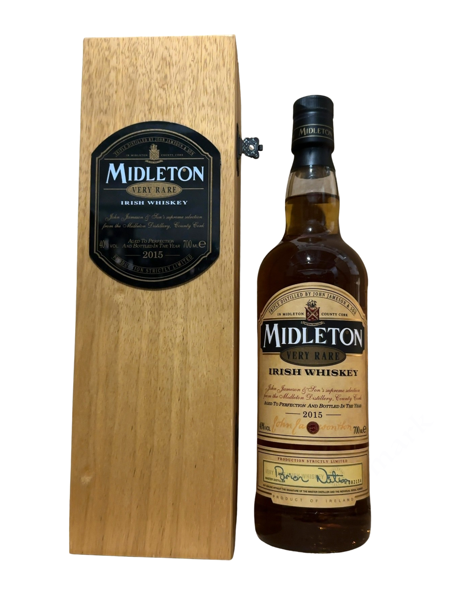 2015 Midleton Distillery (Triple Distilled by John Jameson & Son) Midleton Very Rare Irish Whiskey 80 Proof