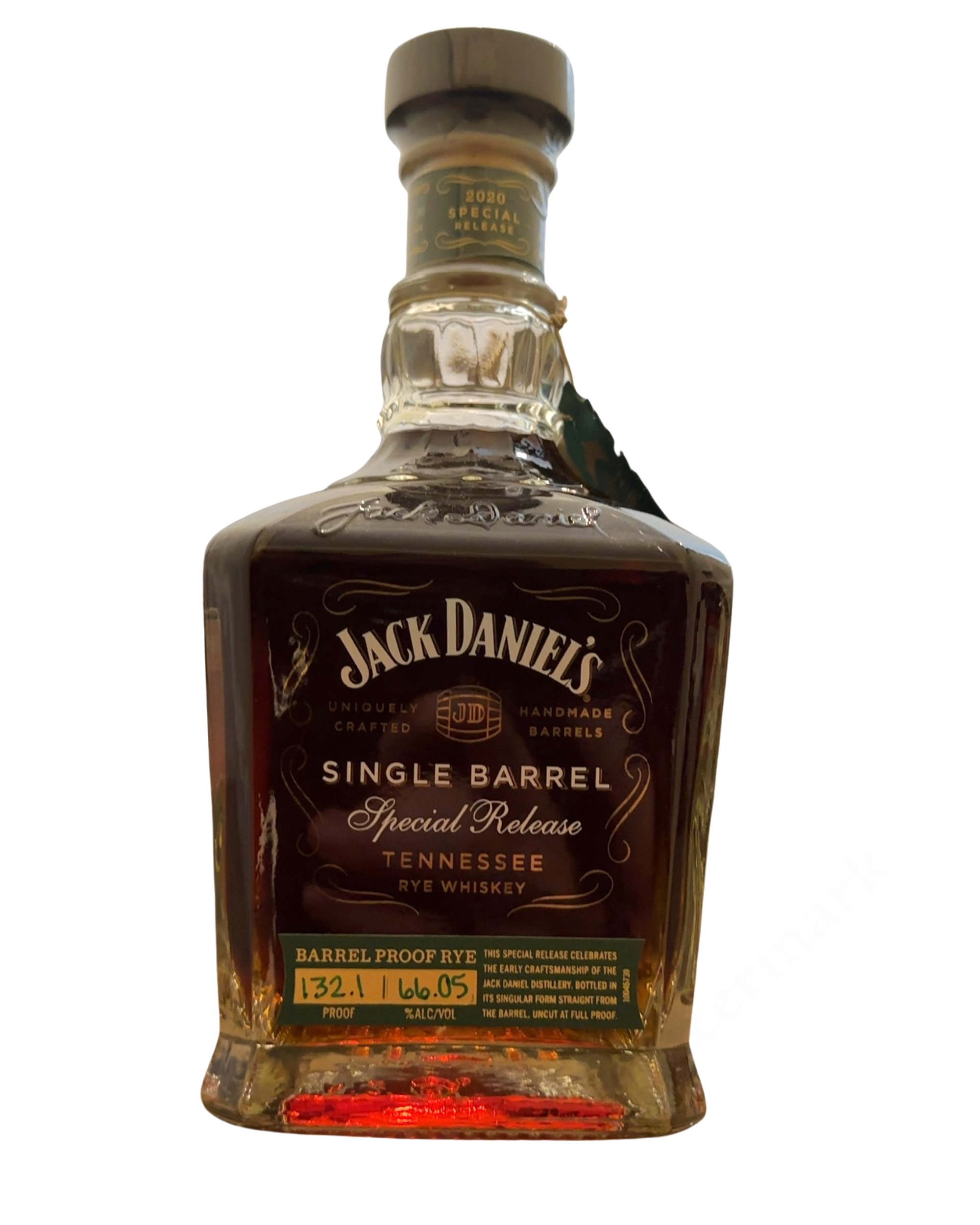 Jack Daniel's Single Barrel Special Release Tennessee Barrel Proof Rye Whiskey 132.1 Proof