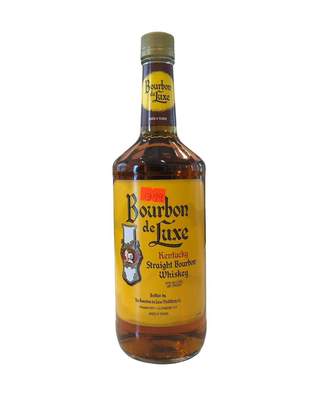 The Bourbon de Luxe Distillery Co. Kentucky Straight Bourbon Whiskey 80 Proof 1 Liter 80 Proof 1ml