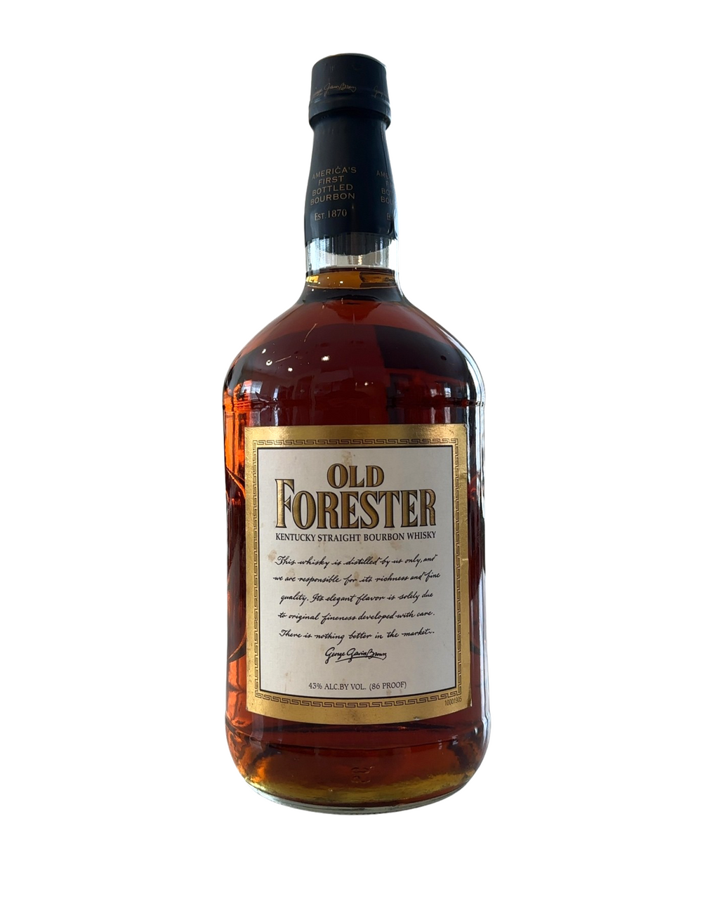Prior to ‘03 Old Forester Kentucky Straight Bourbon Whisky 86 Proof 1750ml