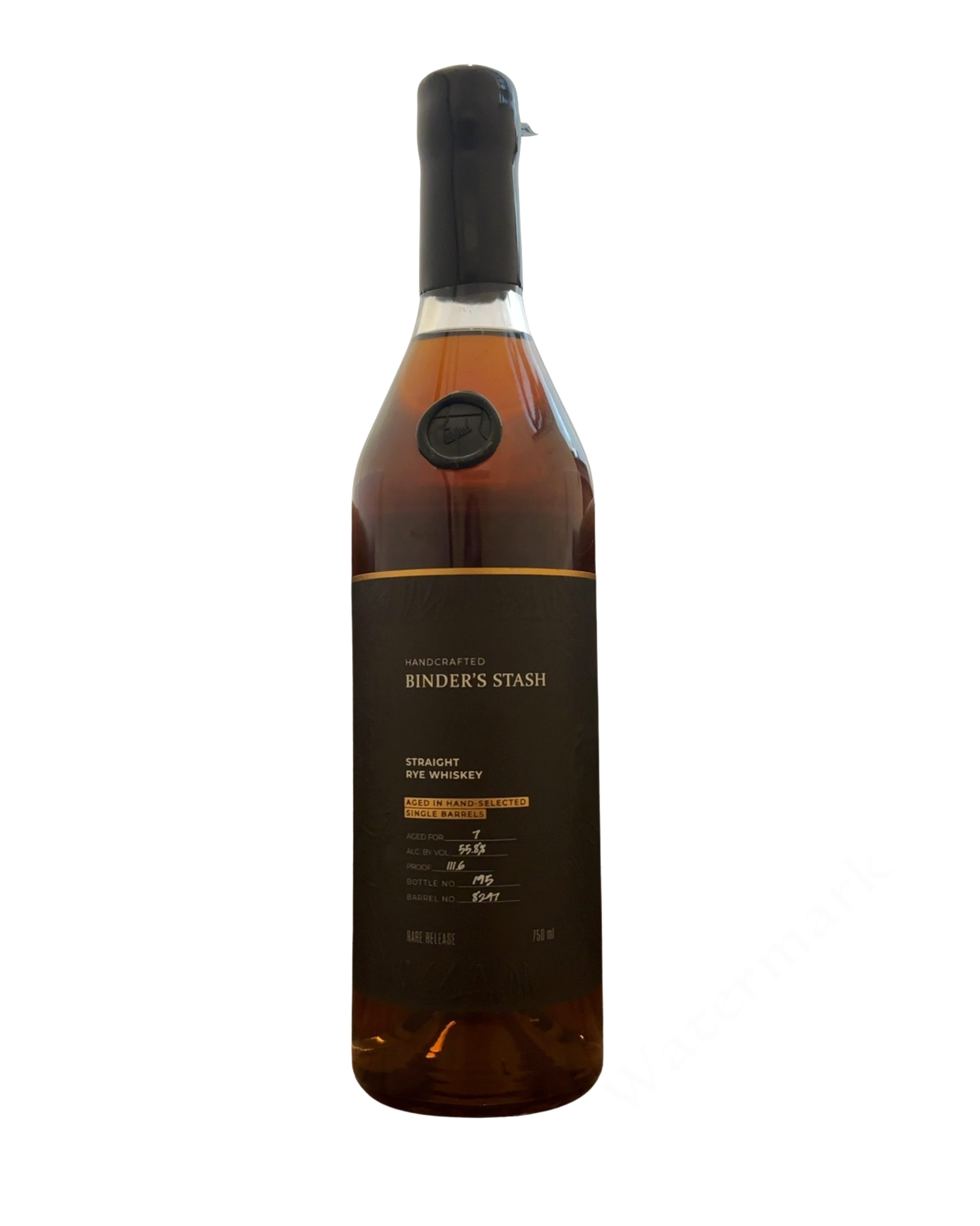 Binder's Stash Straight Rye Whiskey 111.6 Proof