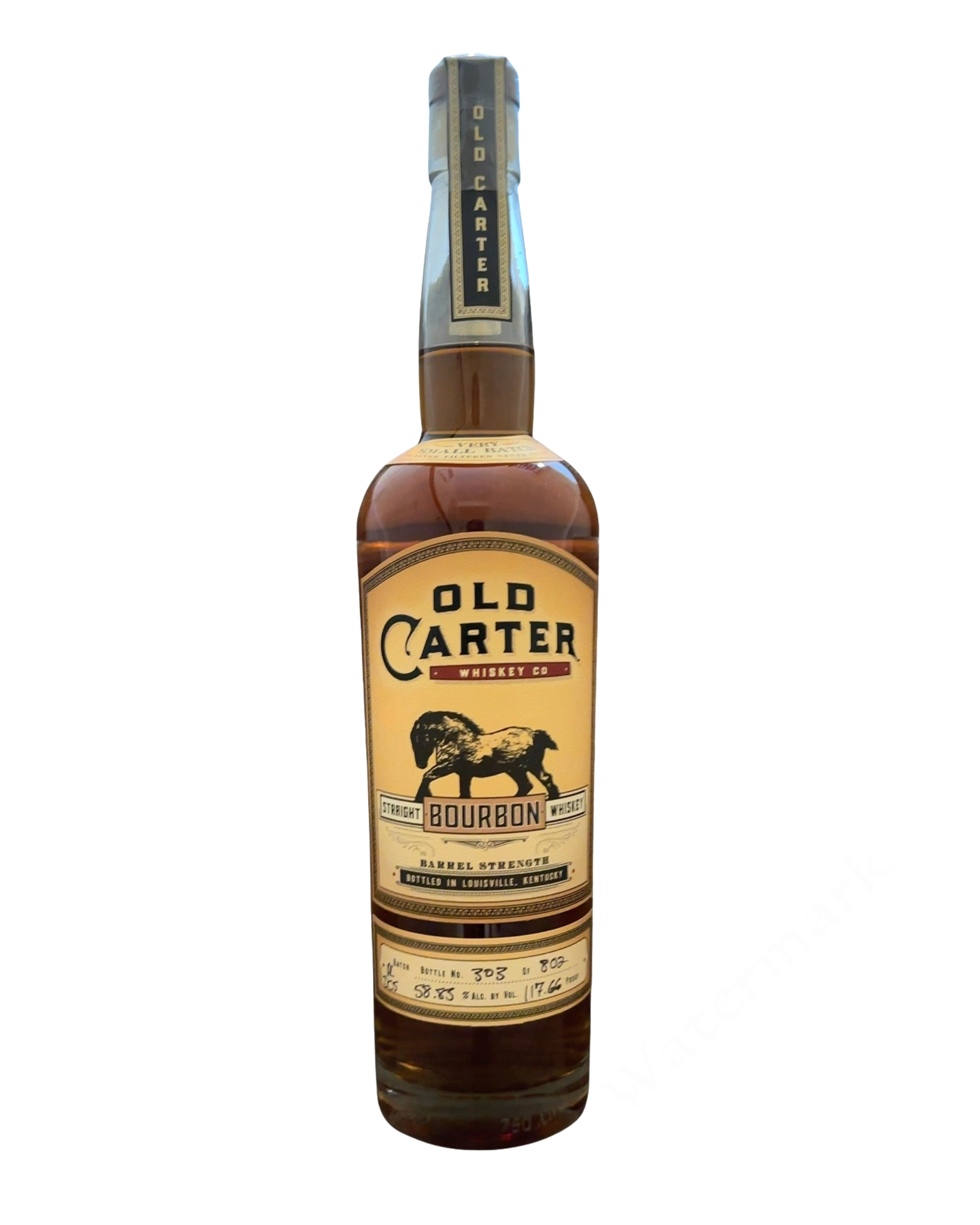 Old Carter Whiskey Co. Old Carter Straight Bourbon Whiskey 117.66 Proof