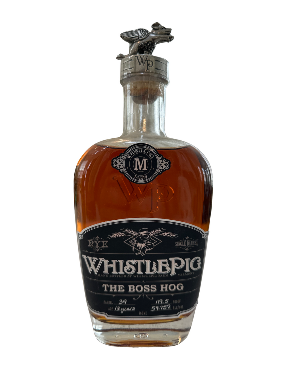 2014 WhistlePig Boss Hog Mortimer Straight Rye Whiskey 115.5 Proof