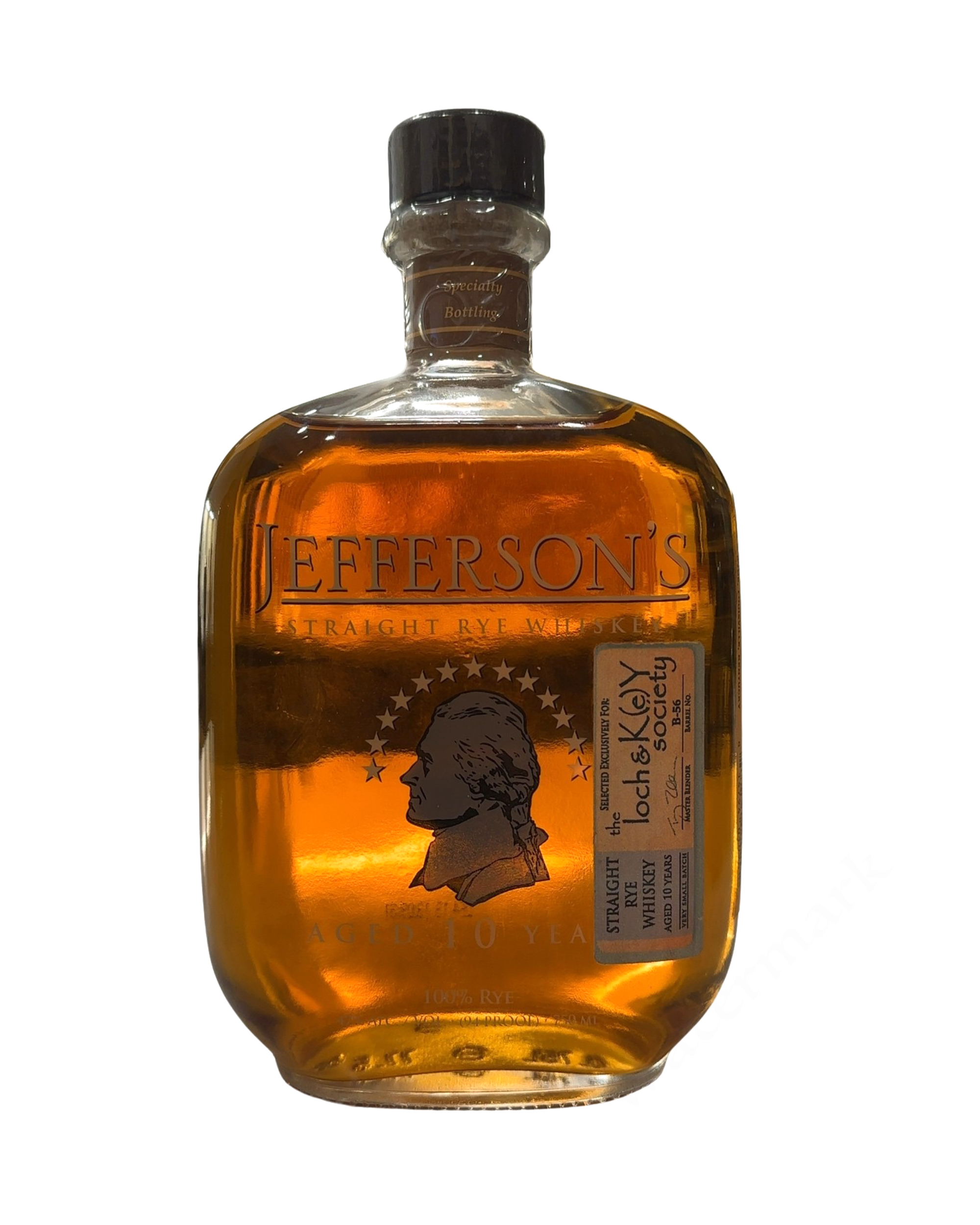 2013 Jefferson's Loch Key Society Jefferson's Straight Rye Whiskey 94 Proof 750ml