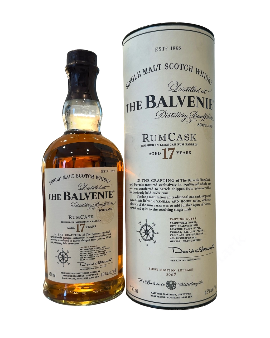 2008 The Balvenie Distillery The Balvenie RumCask 86 Proof 750ml