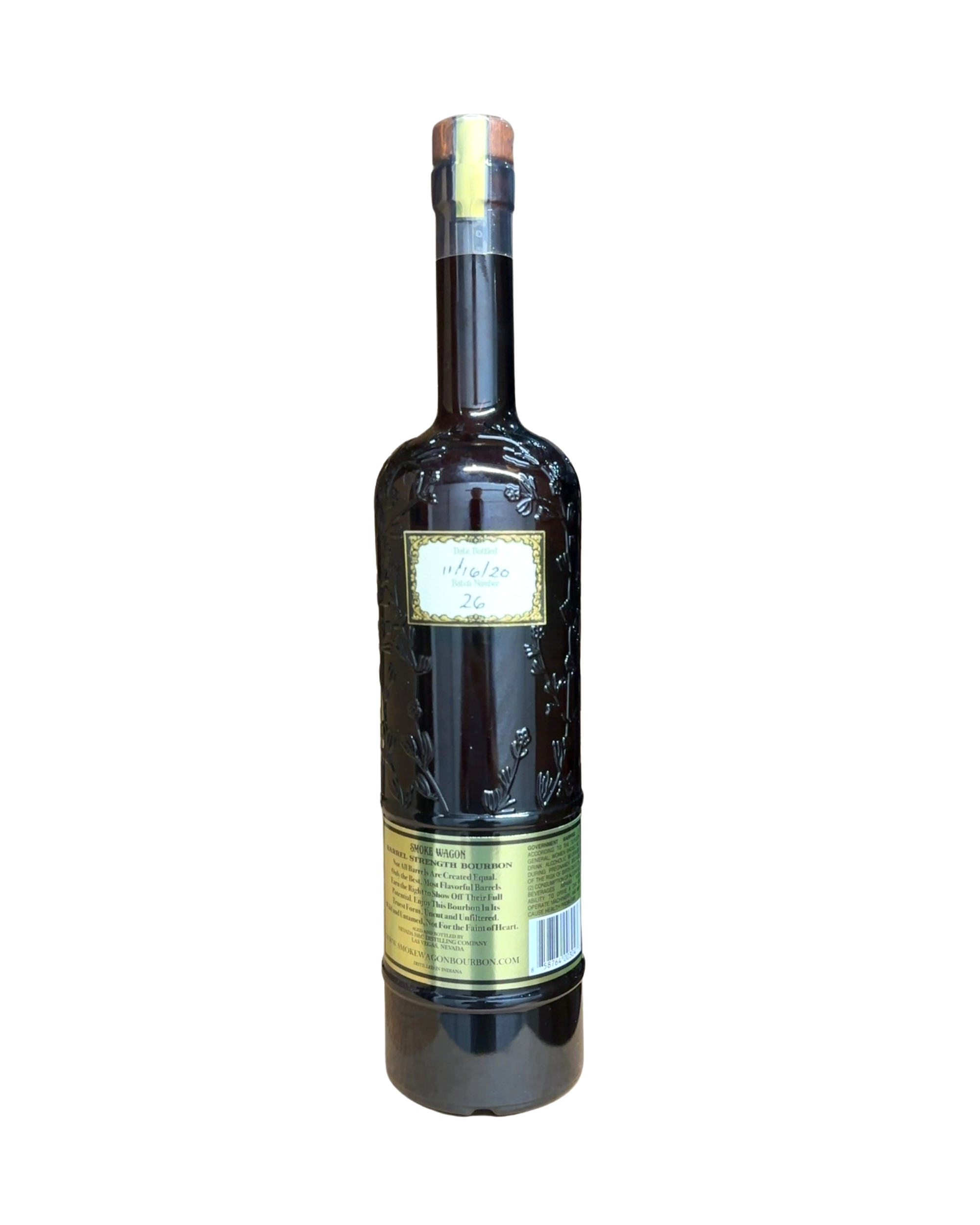 2020 SMOKE WAGON BARREL STRENGTH BOURBON 114.88 Proof 750ml Batch 26
