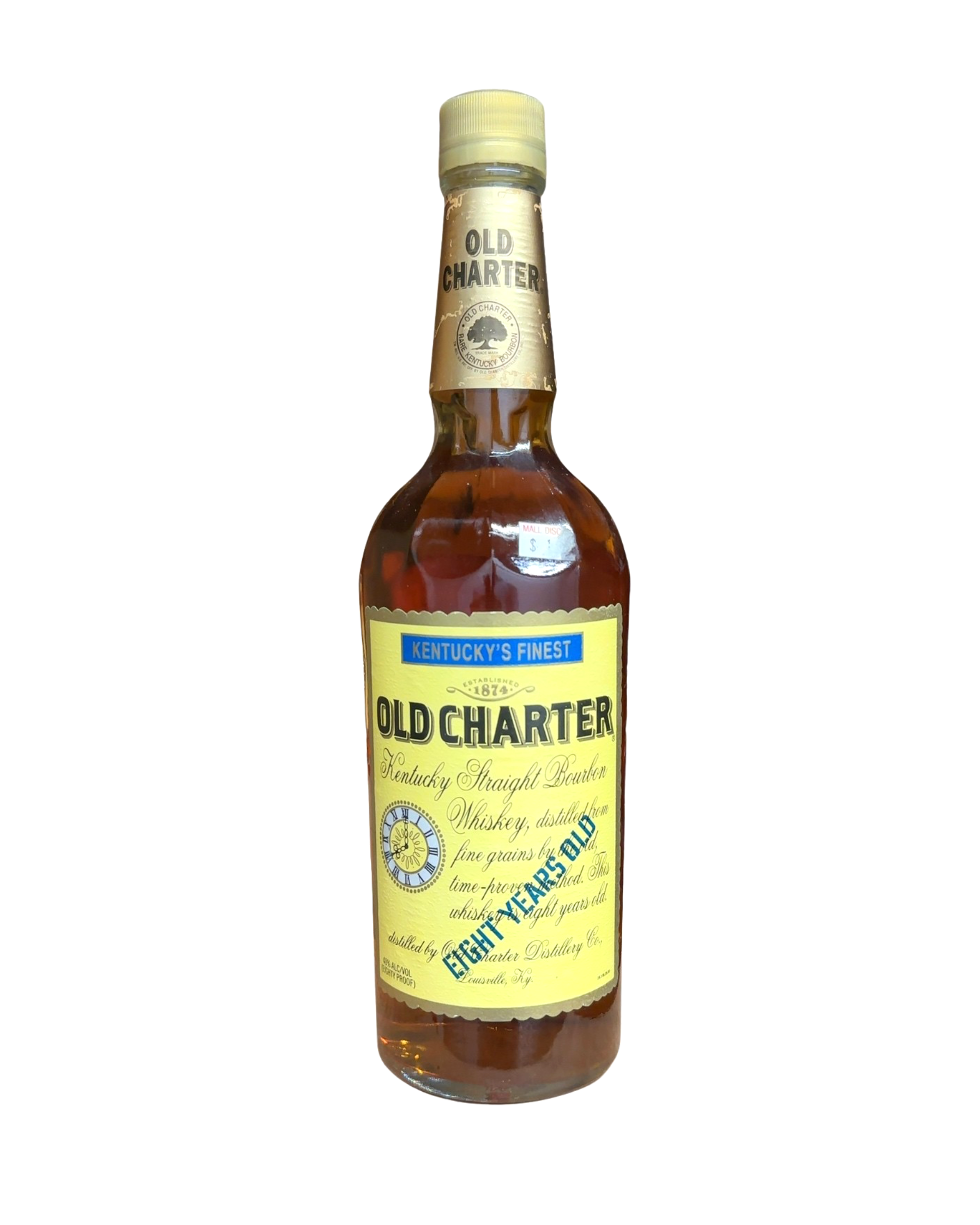 1995 Old Charter Kentucky Straight Bourbon Whiskey 80 Proof 750ml