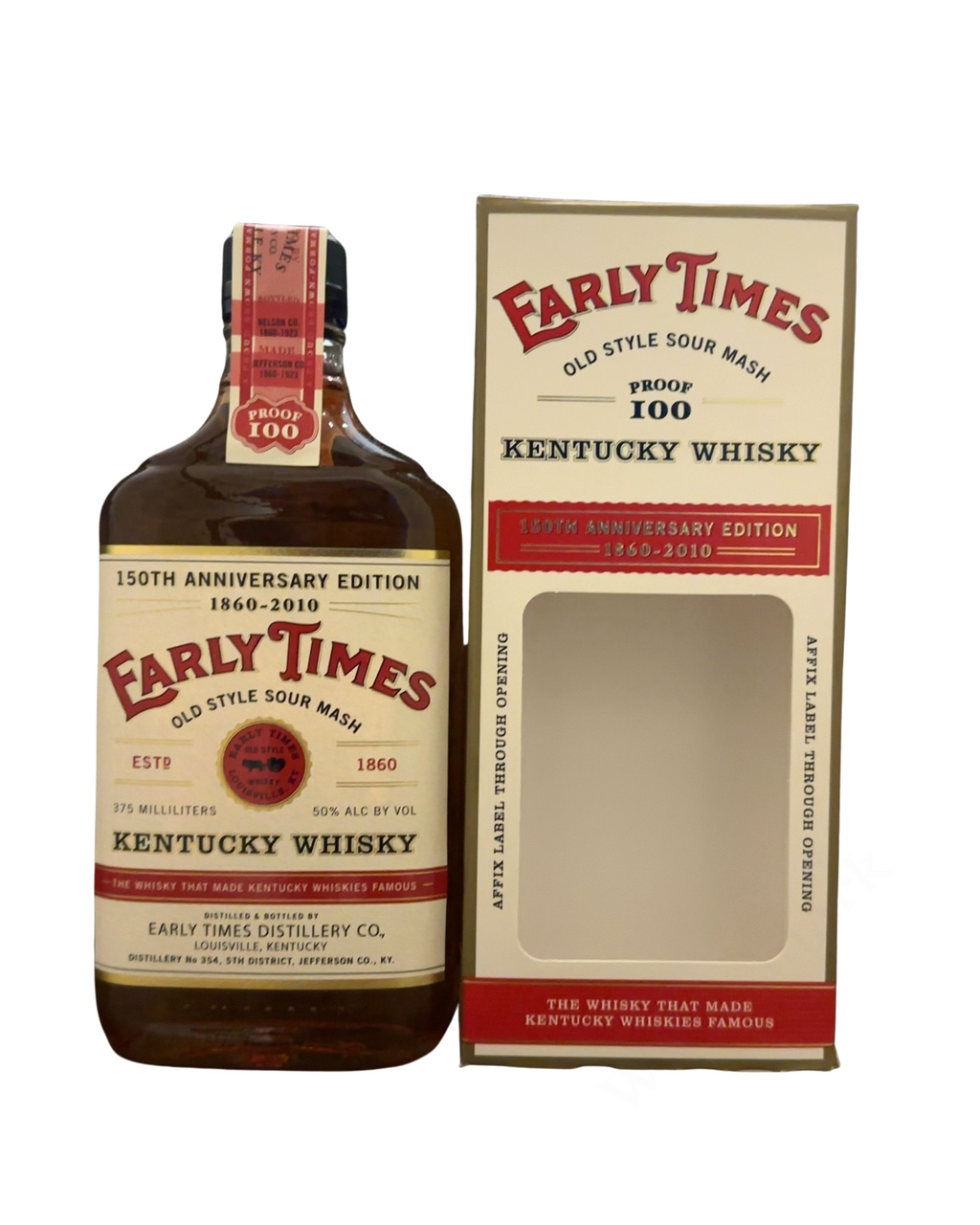 2010 Early Times Distillery Co. Early Times Old Style Sour Mash Kentucky Whisky 150th Anniversary Edition 100 Proof