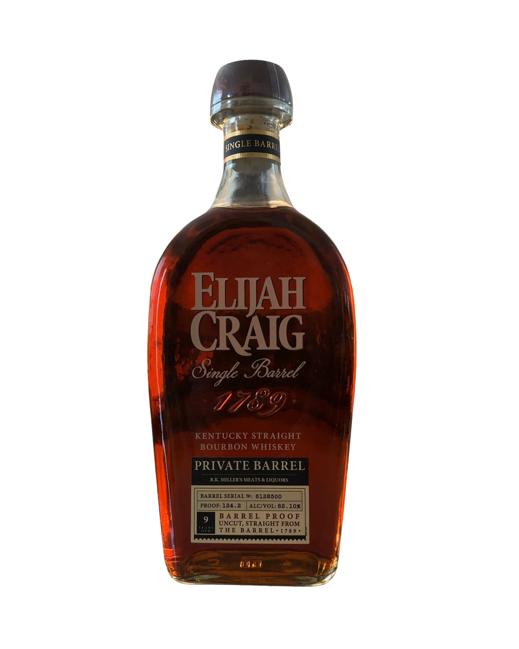 Elijah Craig BK Miller Single Barrel 124.2 Proof 750ml