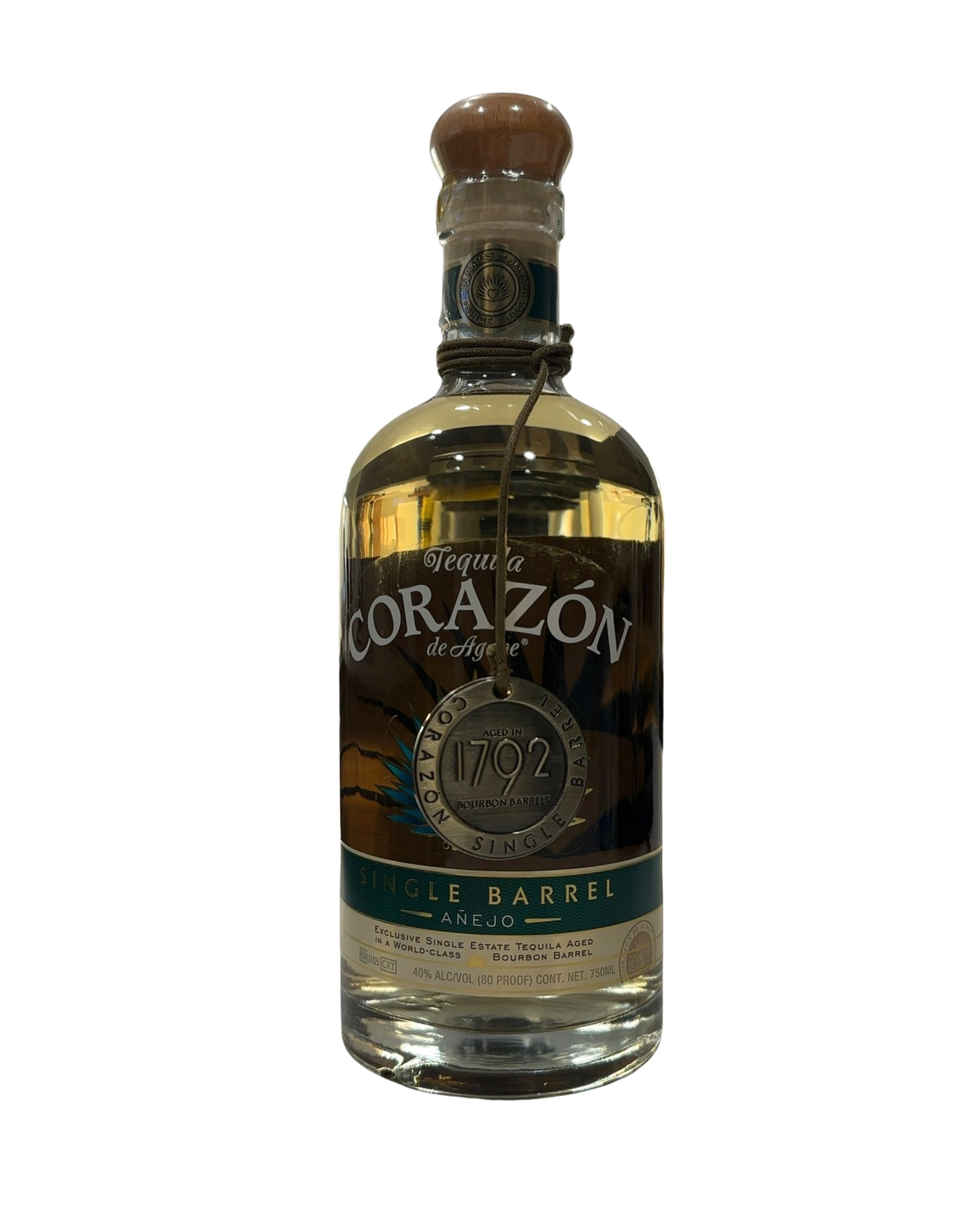 2023 Corazón Single Barrel Añejo 80 Proof 750ml