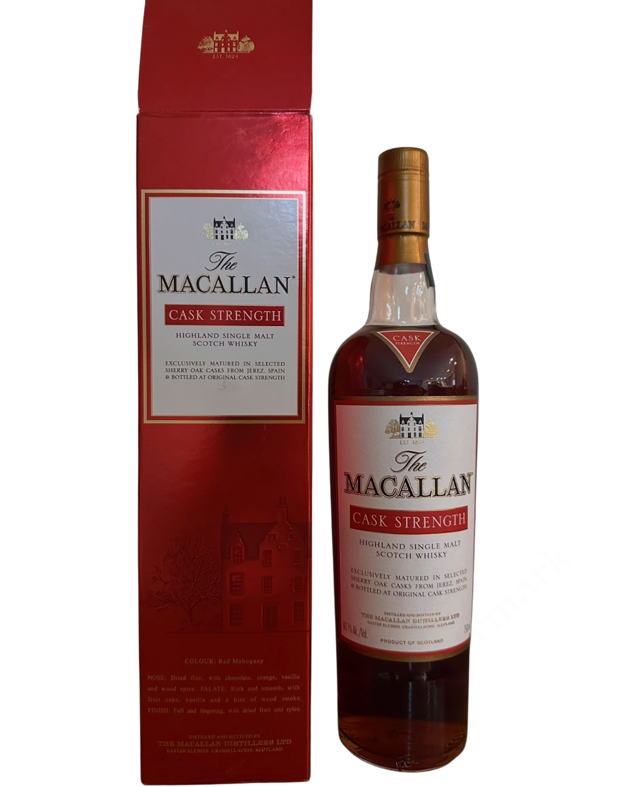 The Macallan Cask Strength Highland Single Malt Scotch Whisky 120.2 Proof