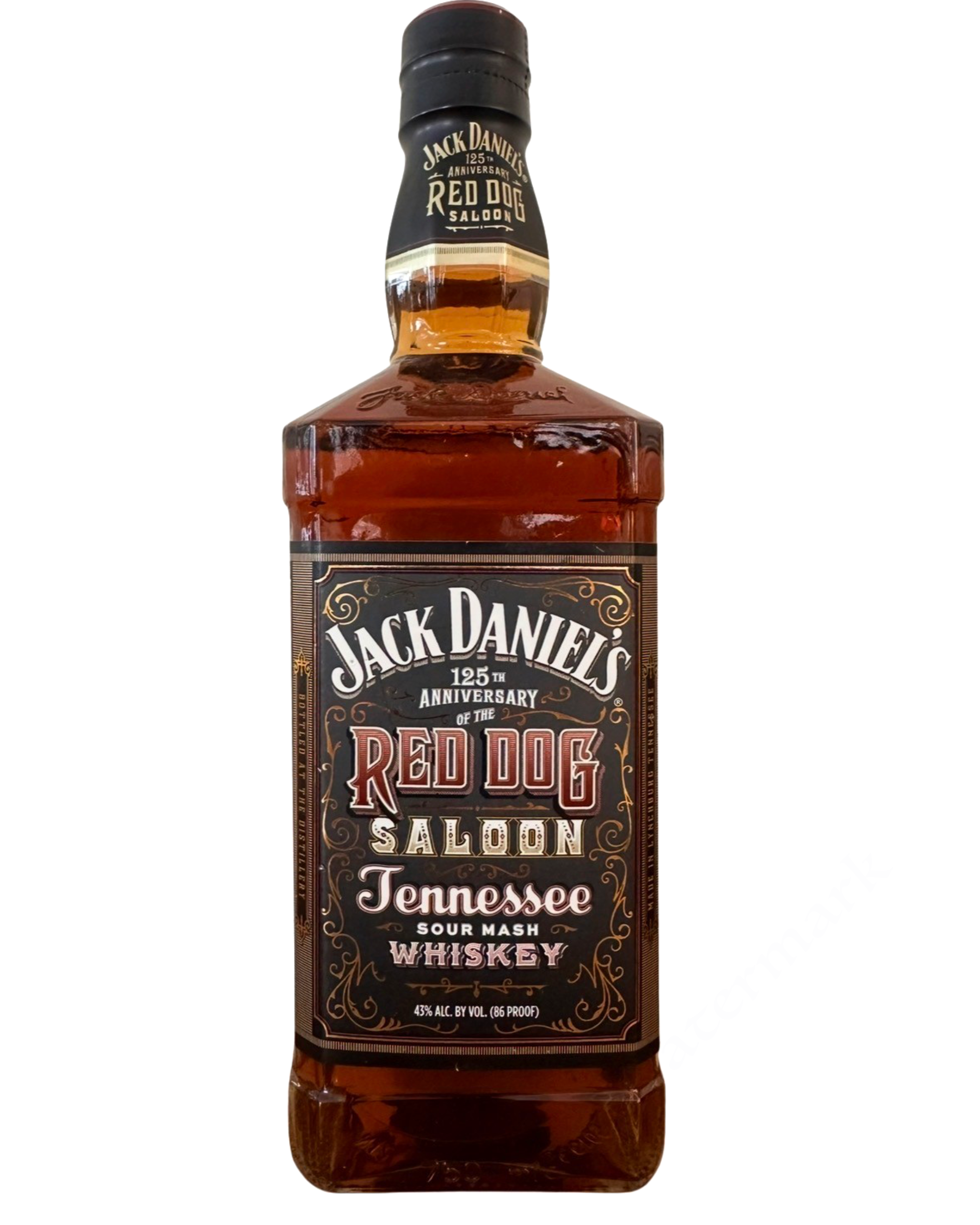 Jack Daniel's 125th Anniversary of the Red Dog Saloon Tennessee Sour Mash Whiskey 86 Proof