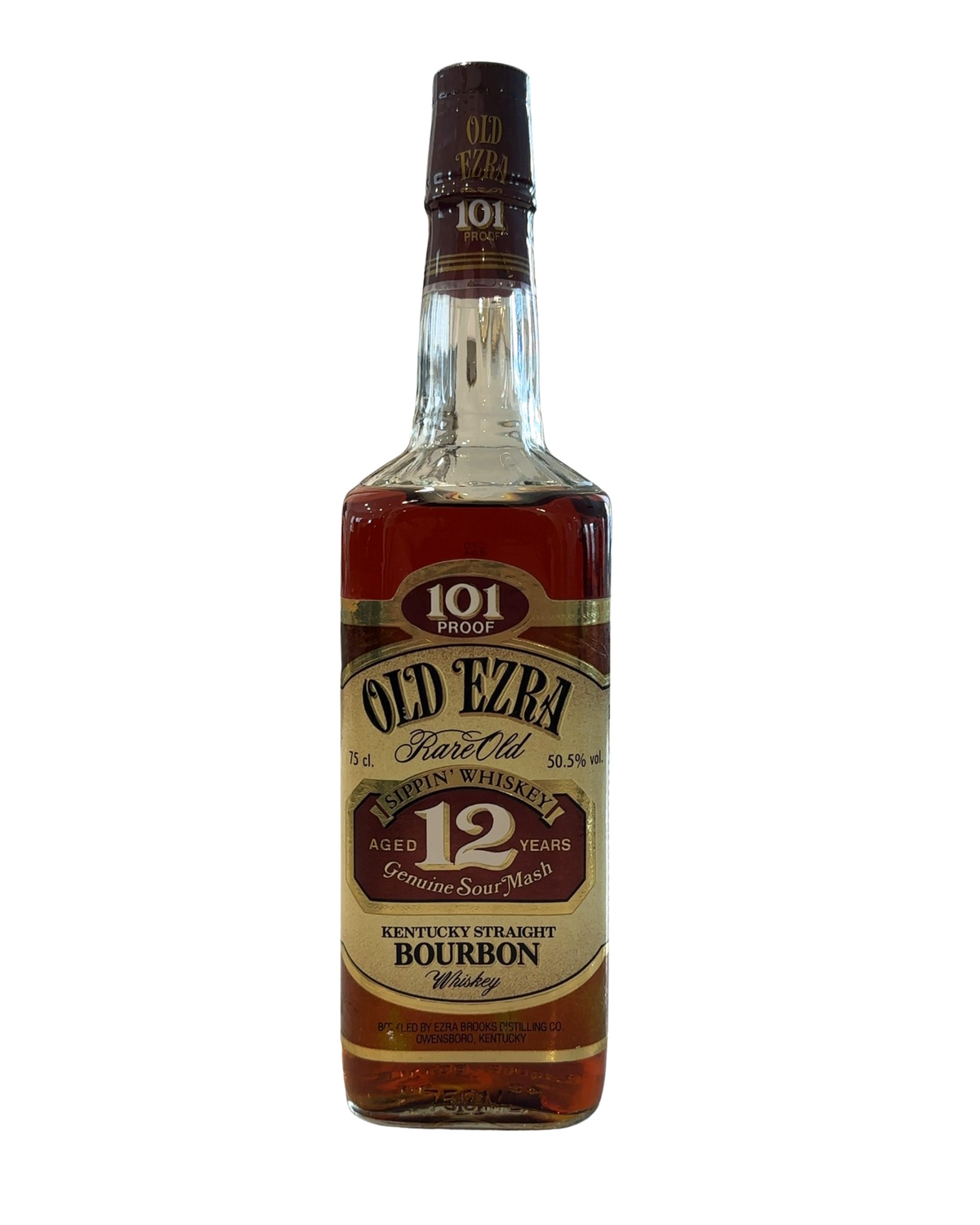 1989 Ezra Brooks 12 Year Sippin' Whiskey 101 Proof 750ml