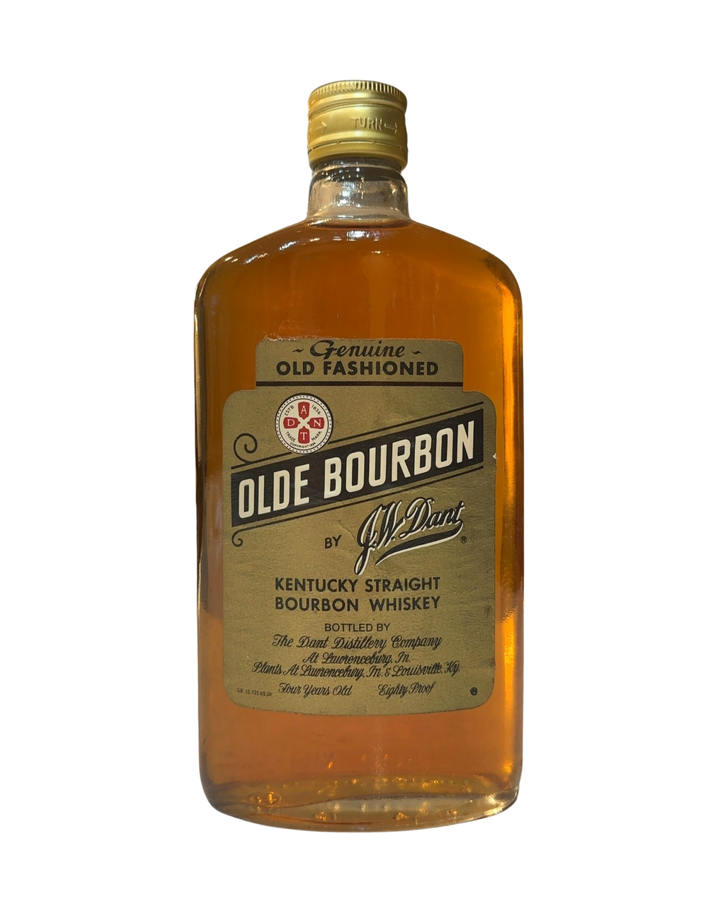 1981 JW Dant Olde Bourbon 80 Proof 80 Proof 500ml