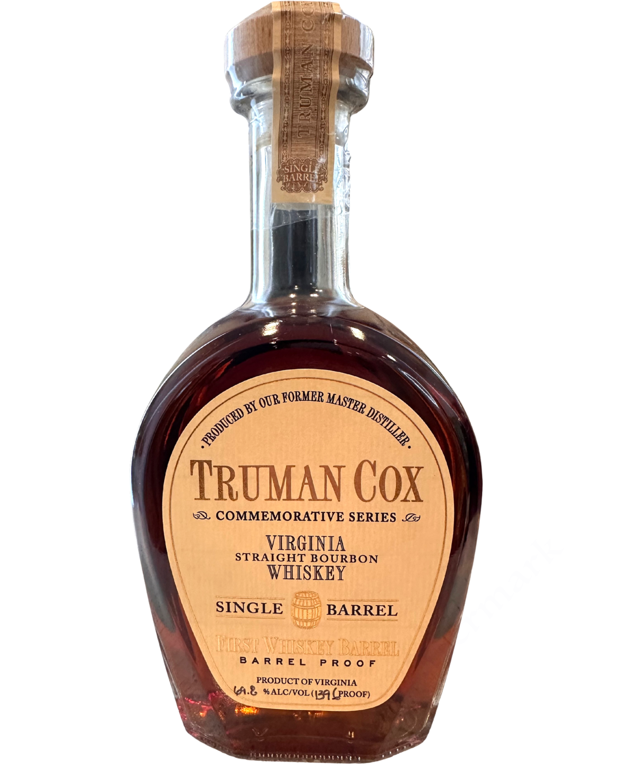 2018 Truman Cox Bowman Commemorative Series Single Barrel 139 Proof