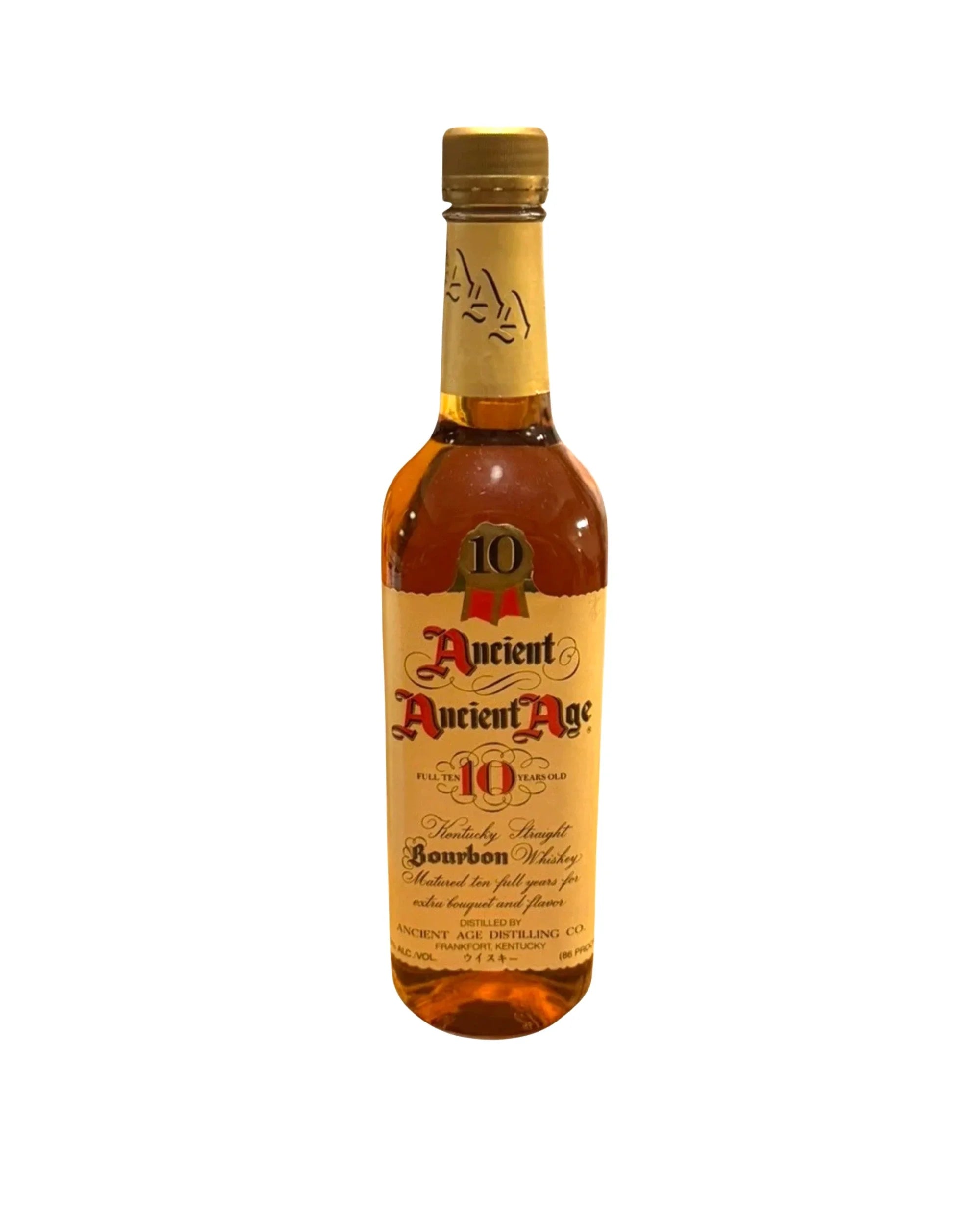 1989 Ancient Age Distilling Co. 10 Year Old Kentucky Straight Bourbon Whiskey 86 Proof 750ml