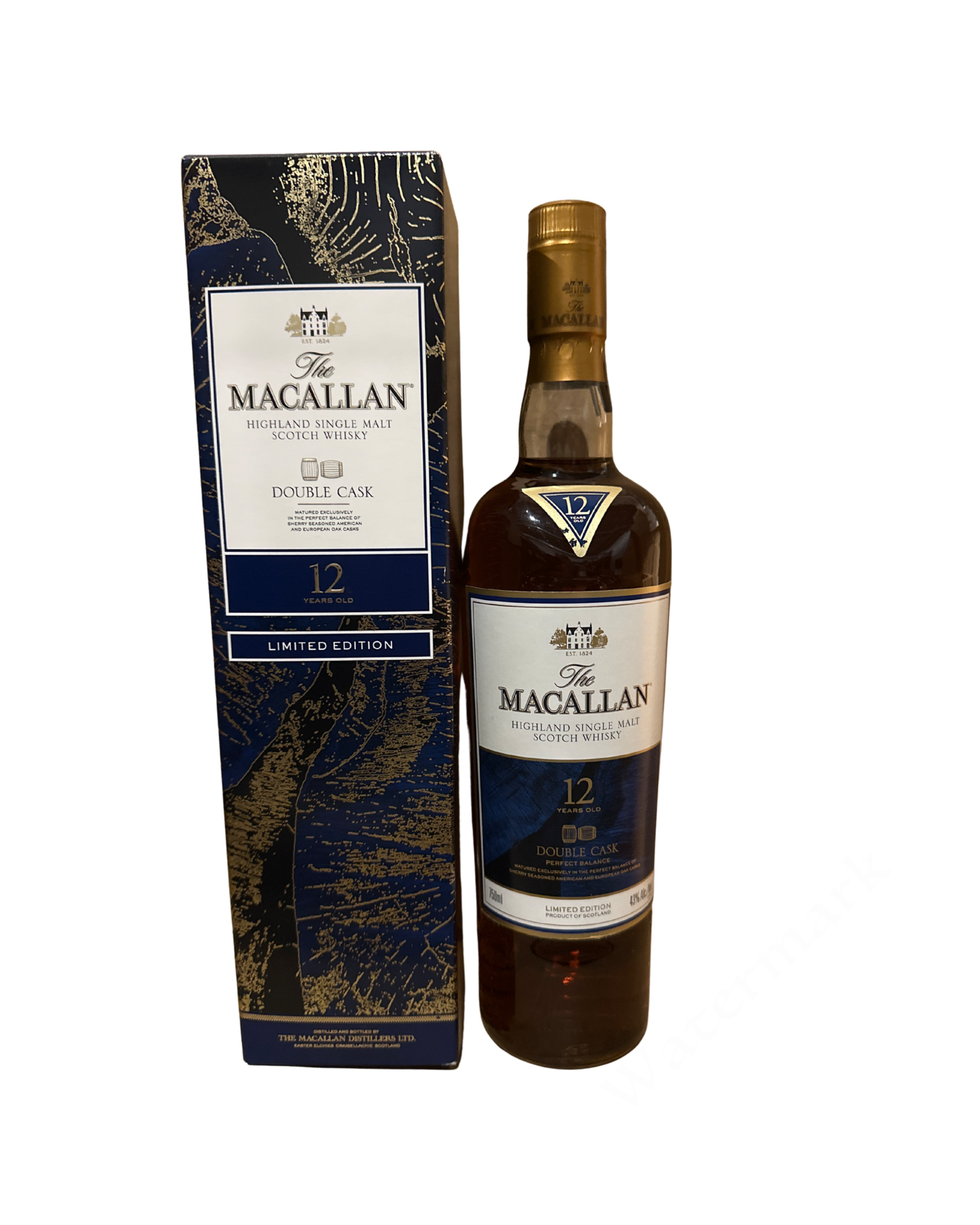 The MACALLAN HIGHLAND SINGLE MALT SCOTCH WHISKY 12 YEARS OLD DOUBLE CASK LIMITED EDITION 86 Proof