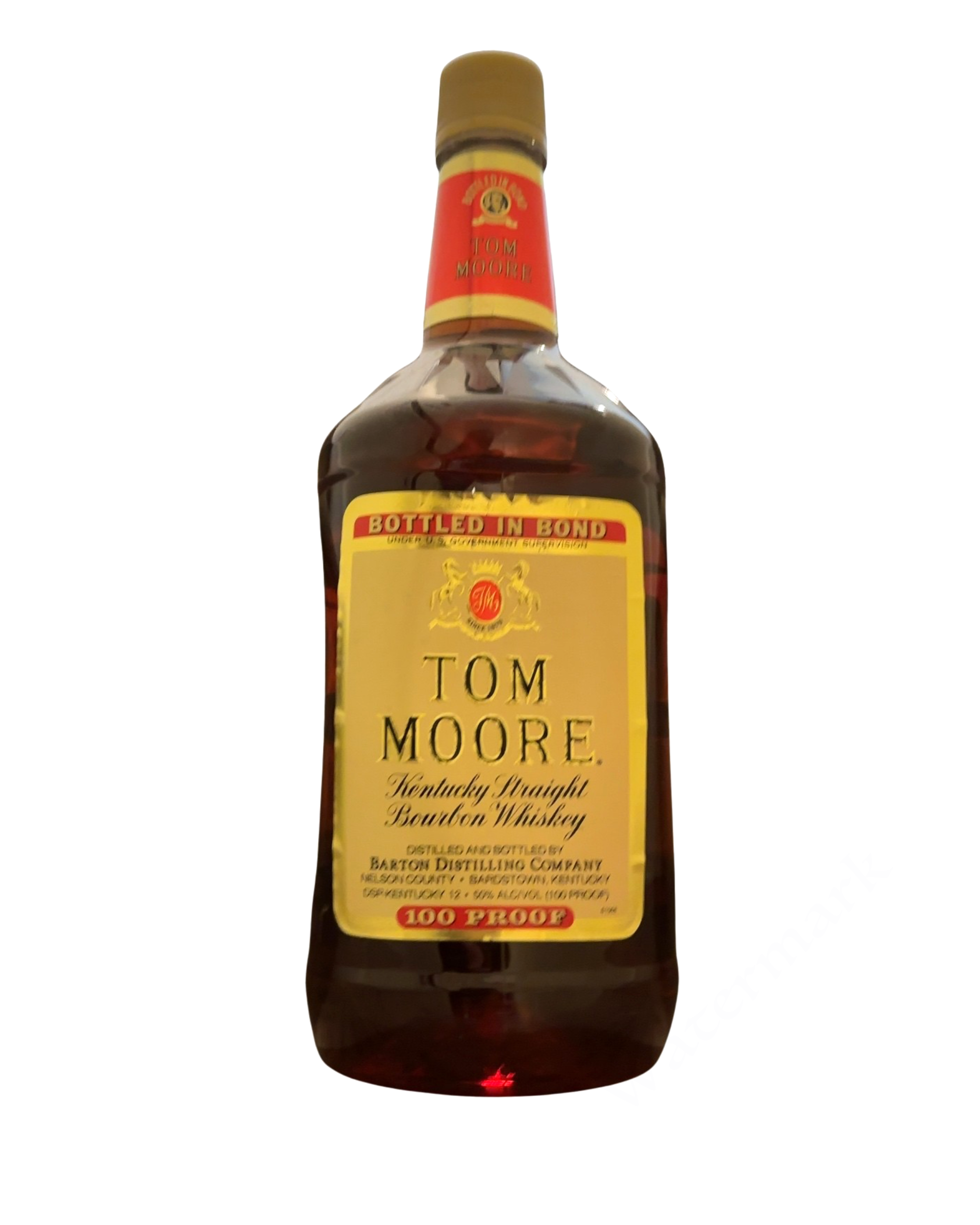 Barton Distilling Company Tom Moore Kentucky Straight Bourbon Whiskey Bottled in Bond 100 Proof