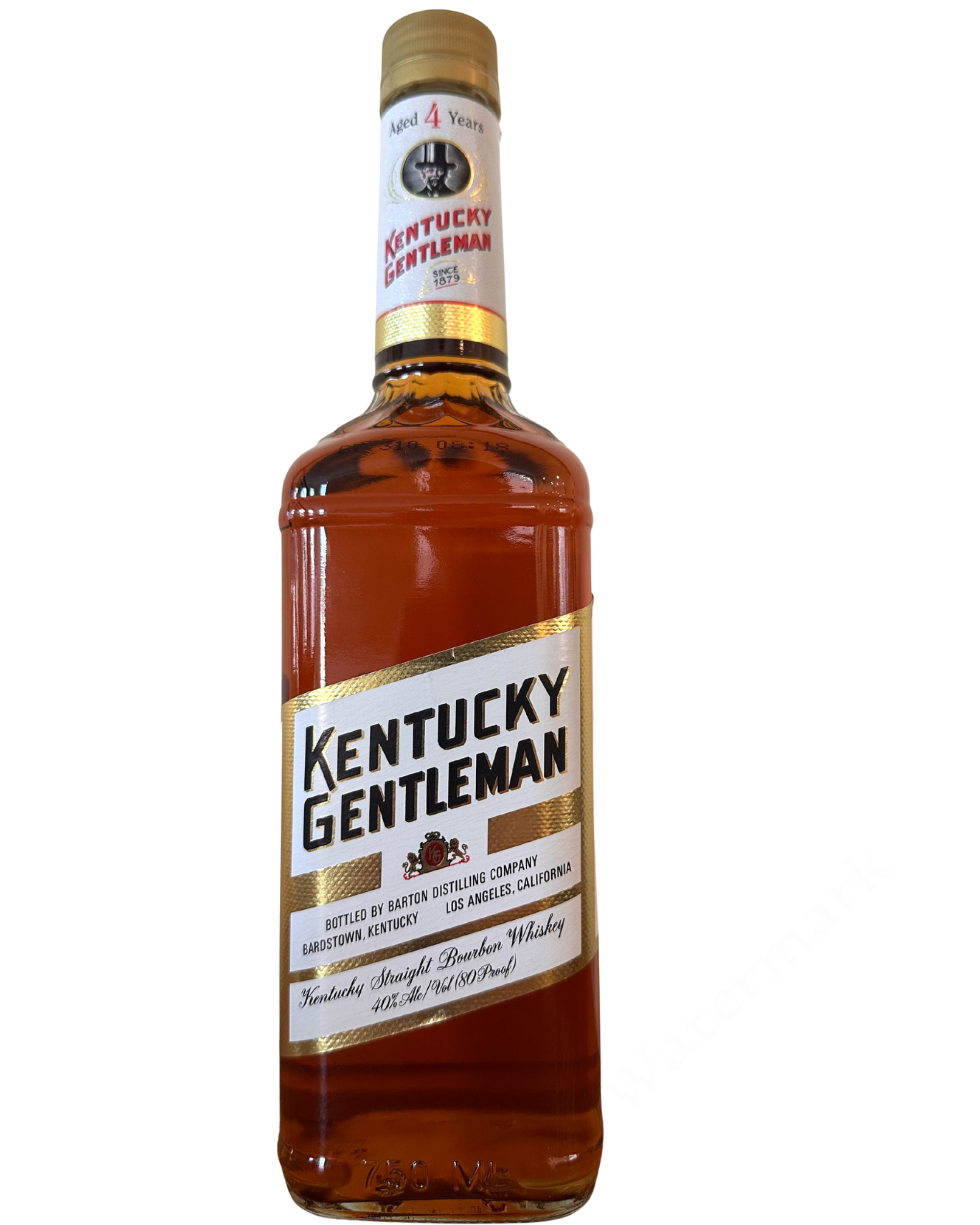 Barton Distilling Company Kentucky Gentleman Straight Bourbon Whiskey 80 Proof