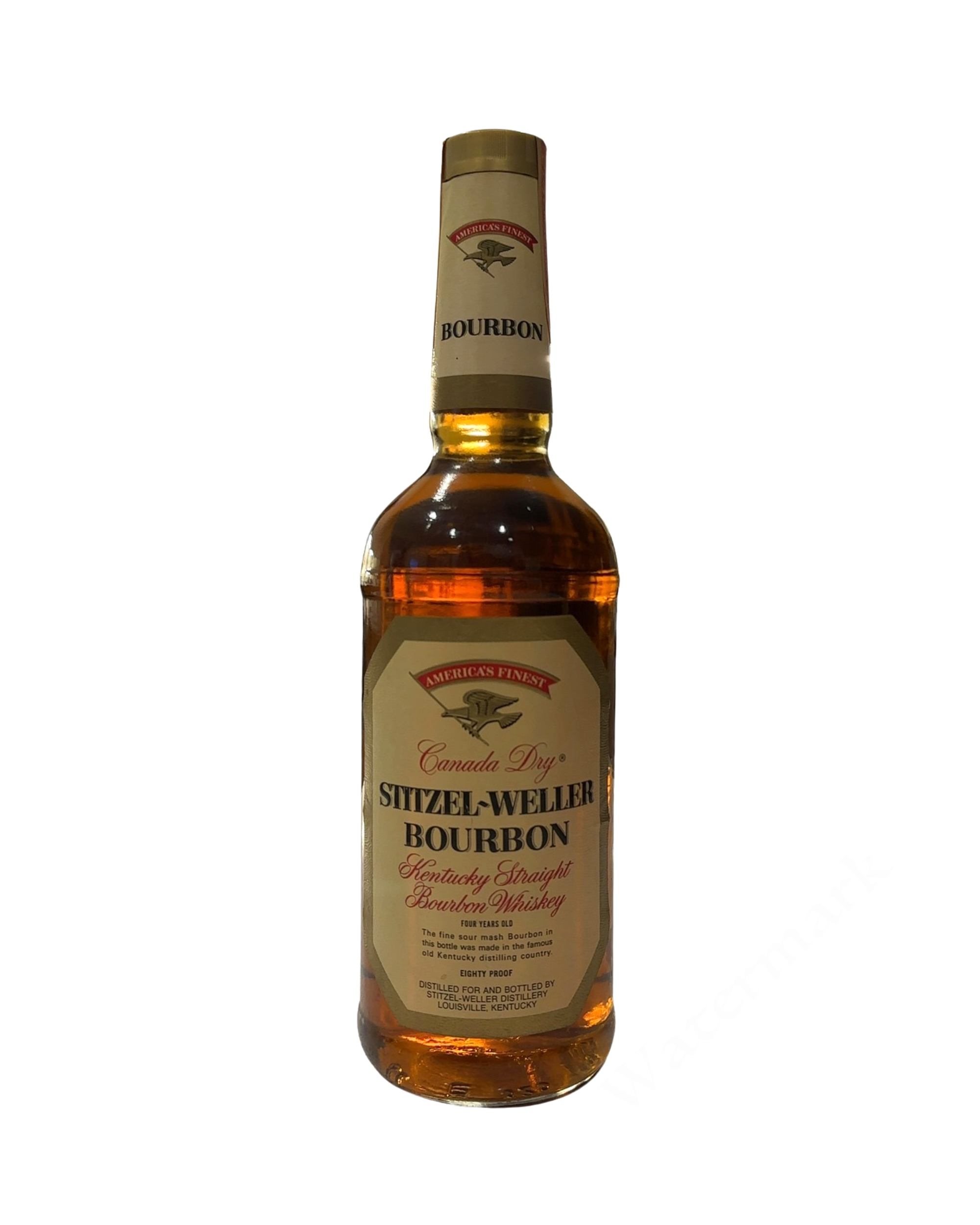 1984 Stitzel-Weller Canada Dry Stitzel-Weller Kentucky Straight Bourbon Whiskey 80 Proof 750ml