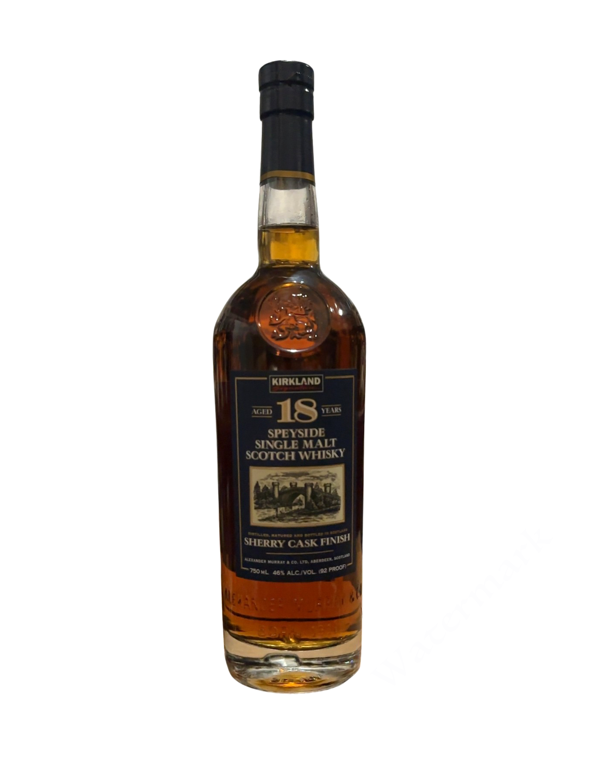 Kirkland (produced by Alexander Murray & Co. Ltd.) Kirkland 18 Years Speyside Single Malt Scotch Whisky Sherry Cask Finish 92 Proof