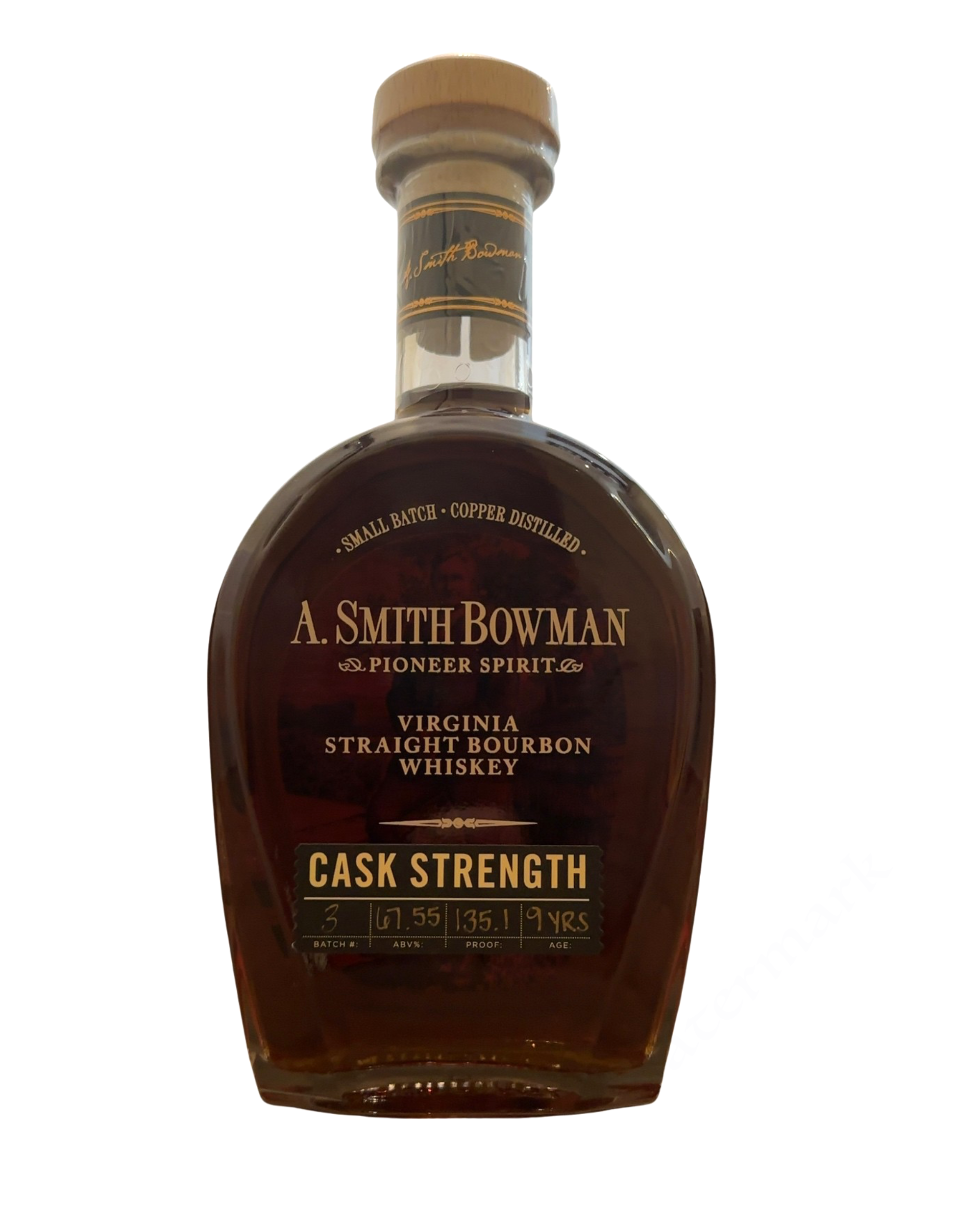 A. Smith Bowman Cask Strength (Batch 3) 135.1 Proof