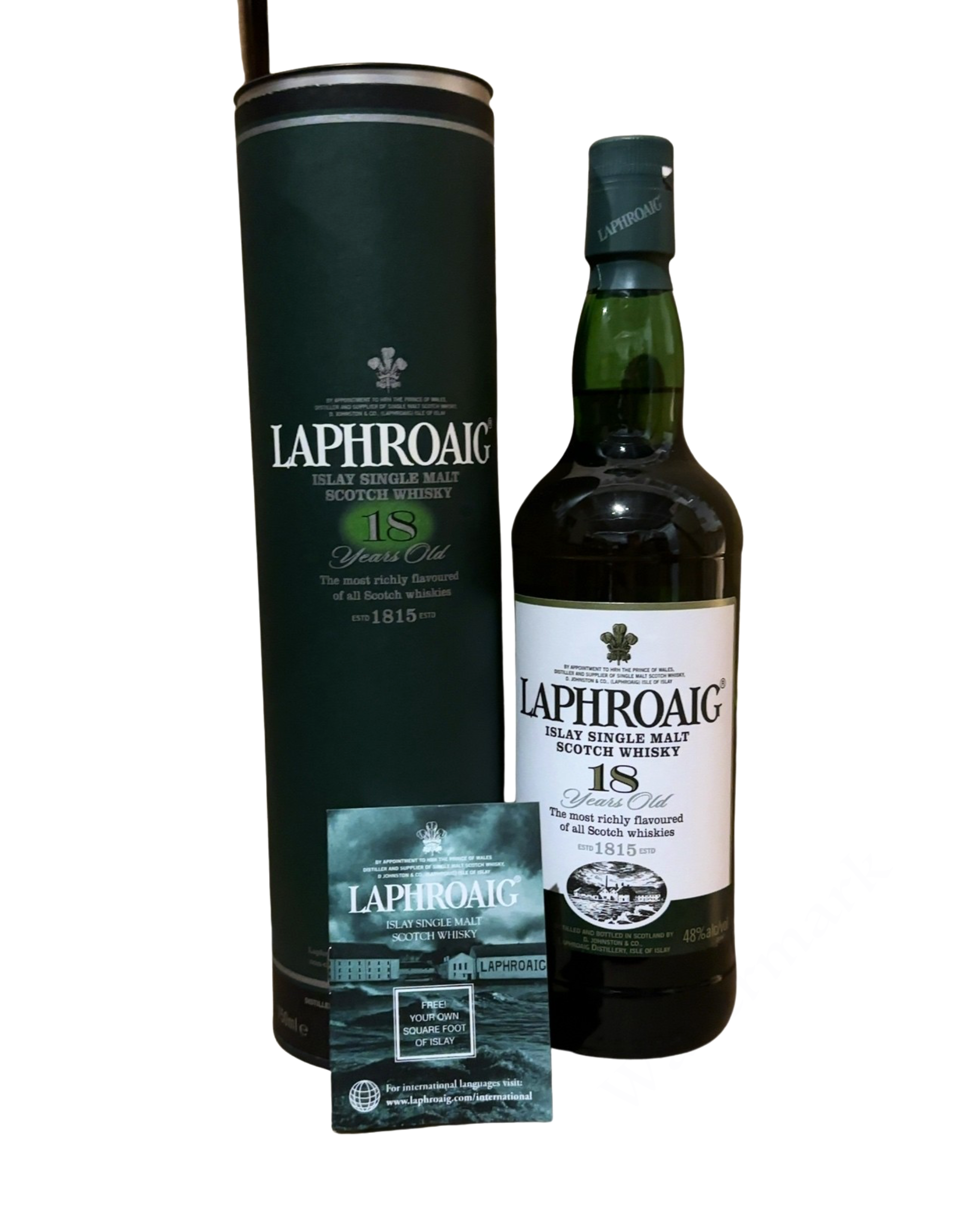 LAPHROAIG ISLAY SINGLE MALT Scotch Whisky 18 Years Old 96 Proof
