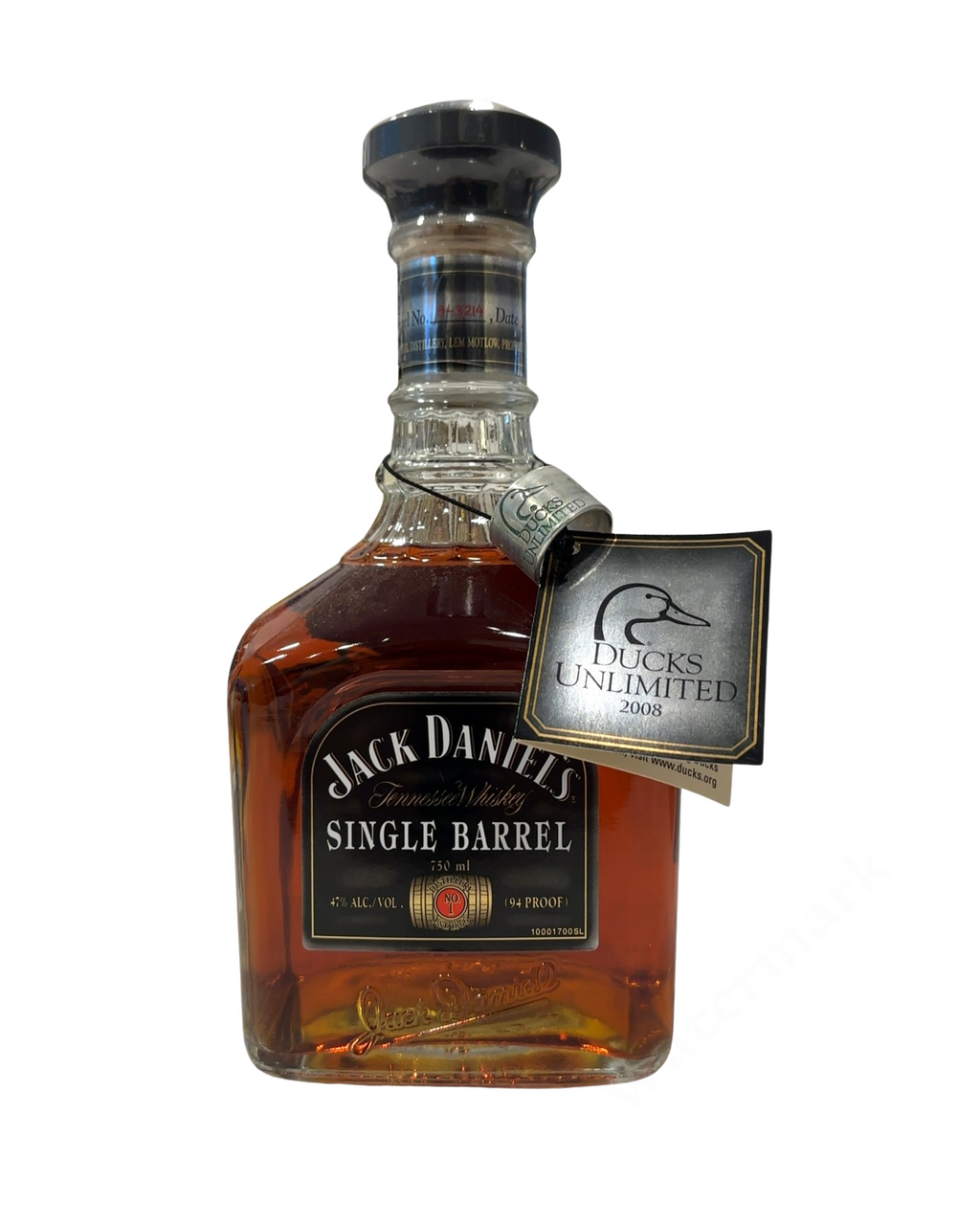 2008 Jack Daniel's Ducks Unlimited Single Barrel Tennessee Whiskey 94 Proof