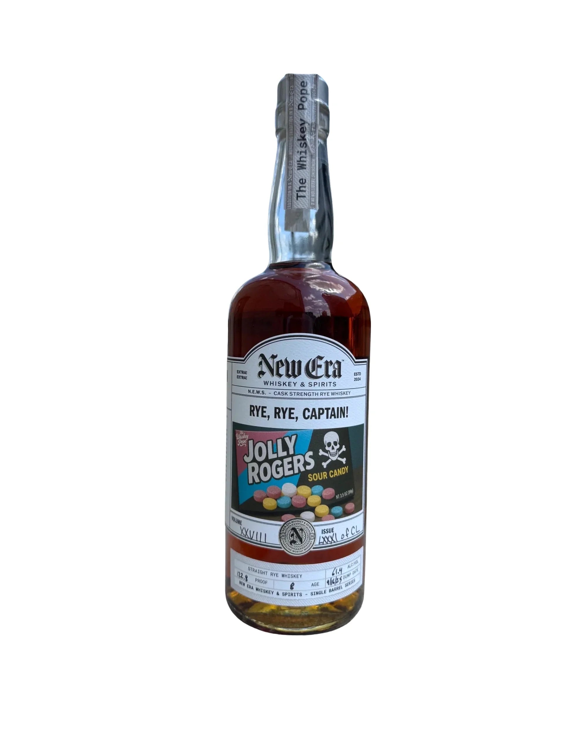 2025 New Era Rye, Rye, Captain! Jolly Rogers Sour Candy 122.8 Proof 750ml