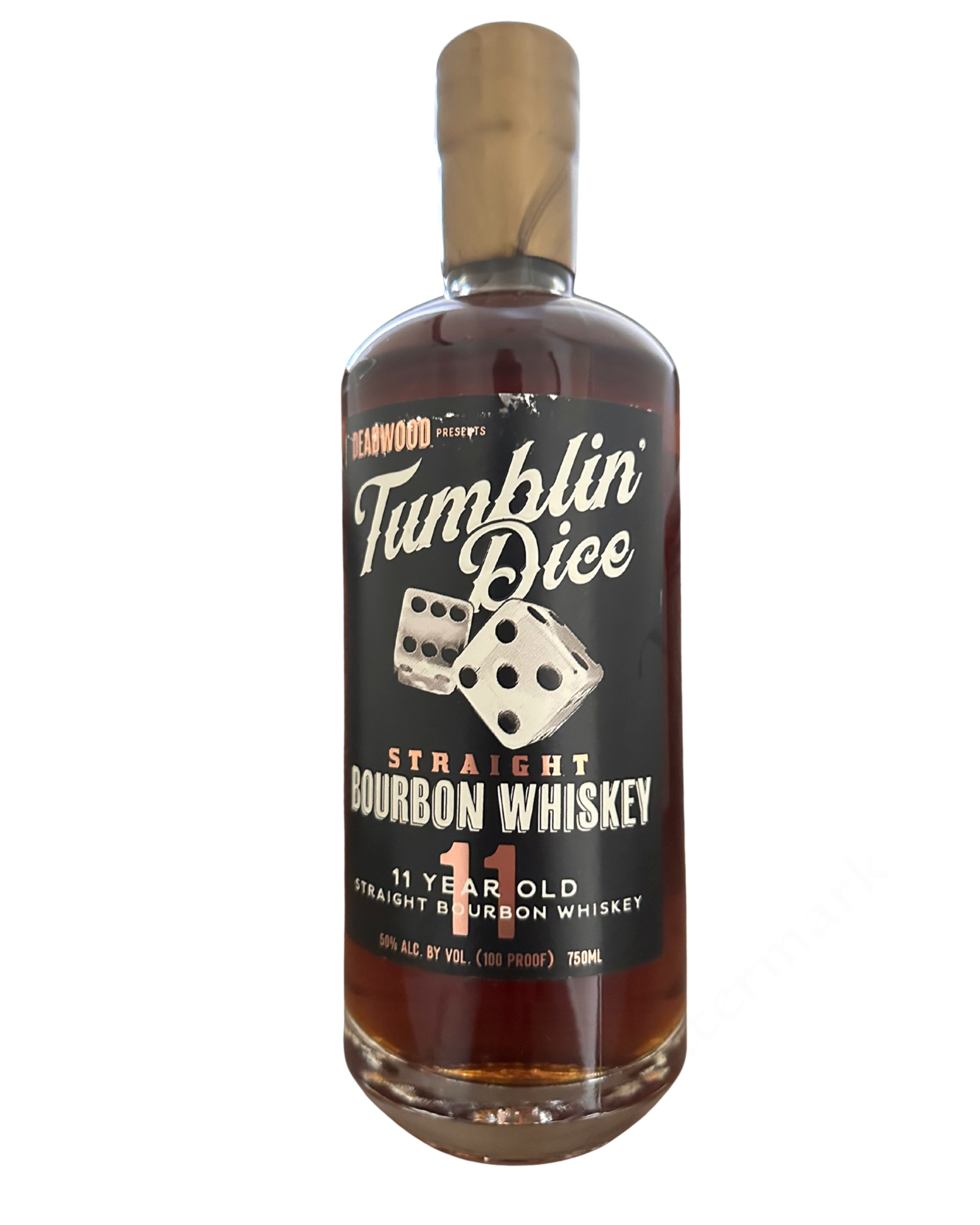 Deadwood Tumblin' Dice Straight Bourbon Whiskey 100 Proof