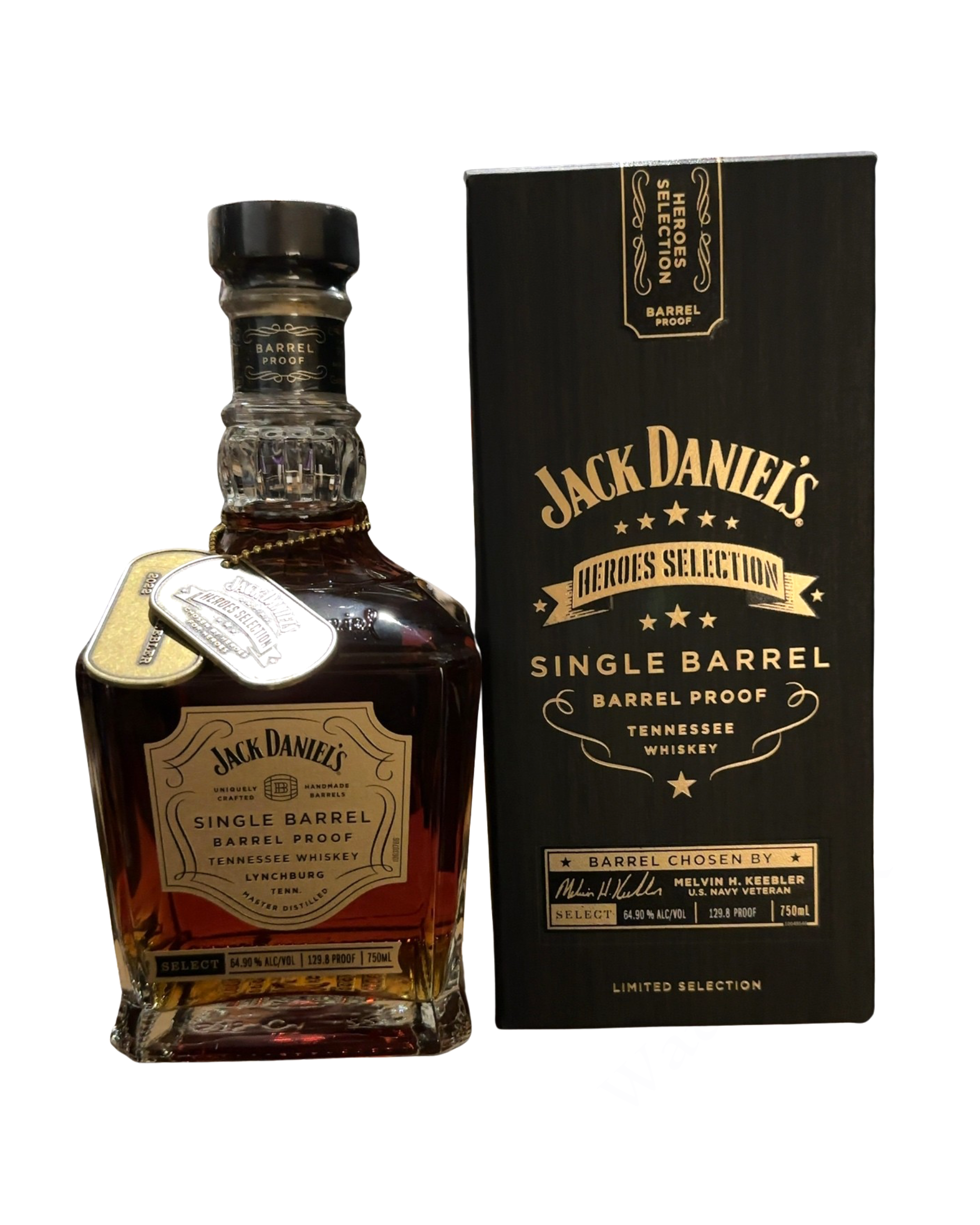 2022 Jack Daniel's Hero’s Selection Jack Daniel's Heroes Selection Single Barrel Barrel Proof Tennessee Whiskey 129.8 Proof 750ml