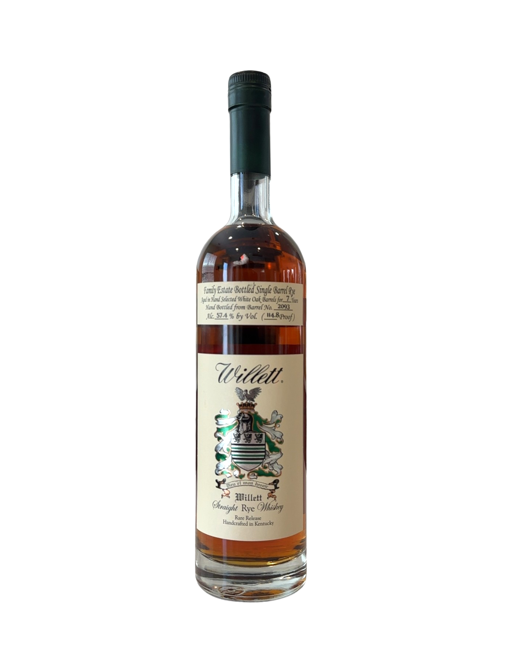 Willett Don’t Talk Listen Family Estate Bottled Single Barrel Straight Rye Whiskey 114.8 Proof 750ml