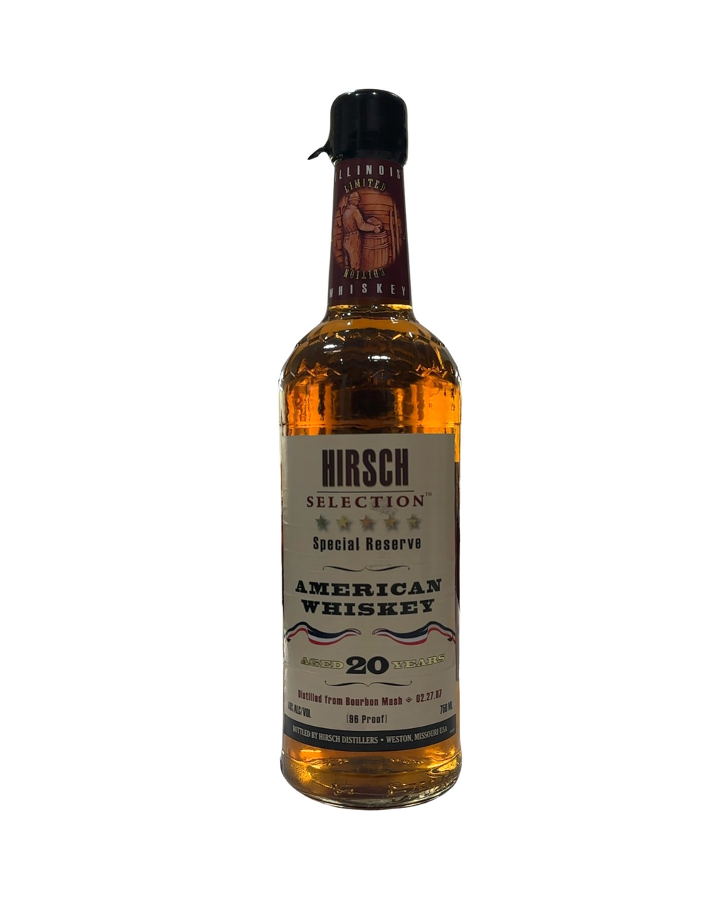 2007 Hirsch 20 Year Selection Special Reserve American Whiskey 96 Proof 750ml