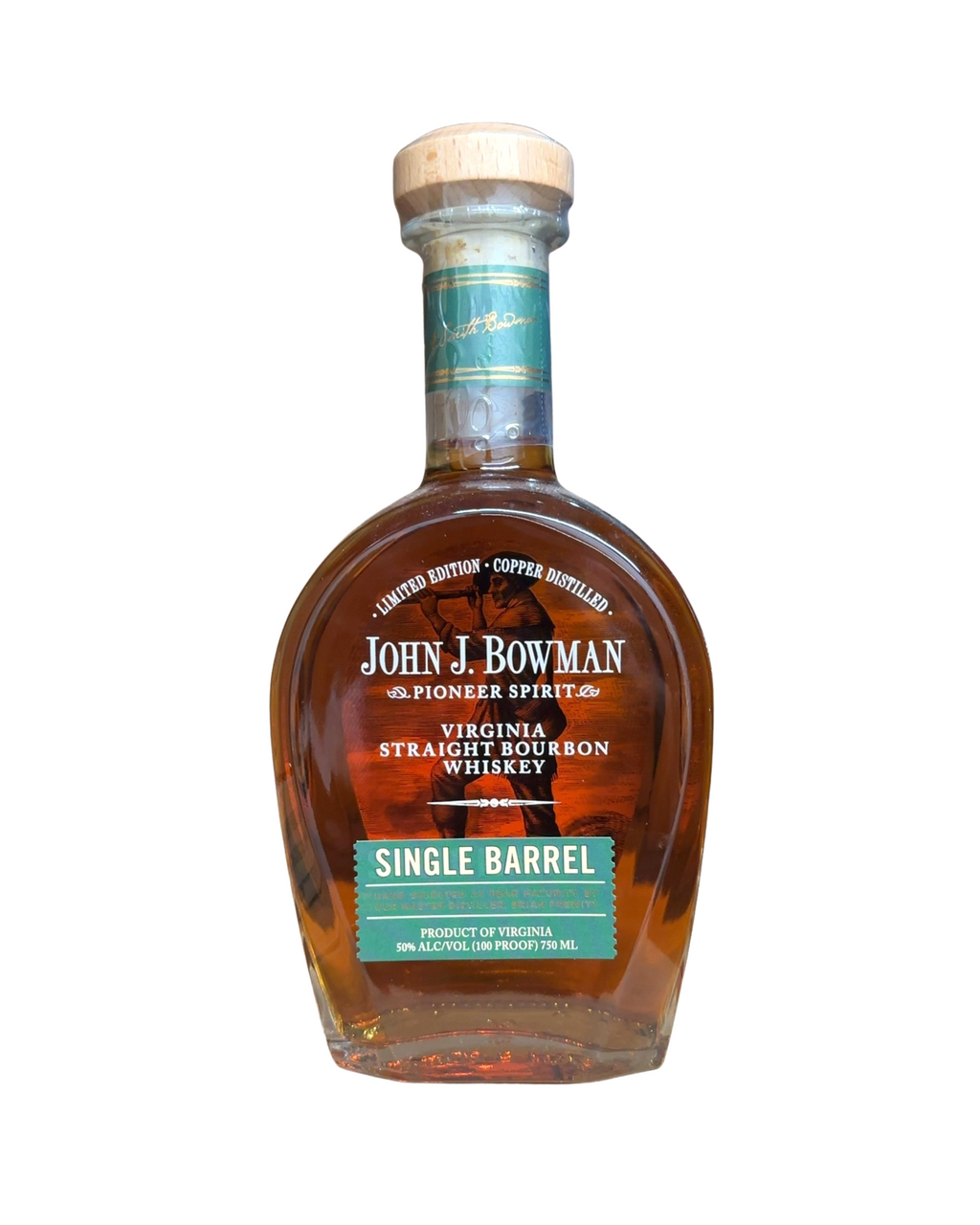 2023 John J. Bowman Single Barrel Virginia Straight Bourbon Whiskey 100 Proof 750ml