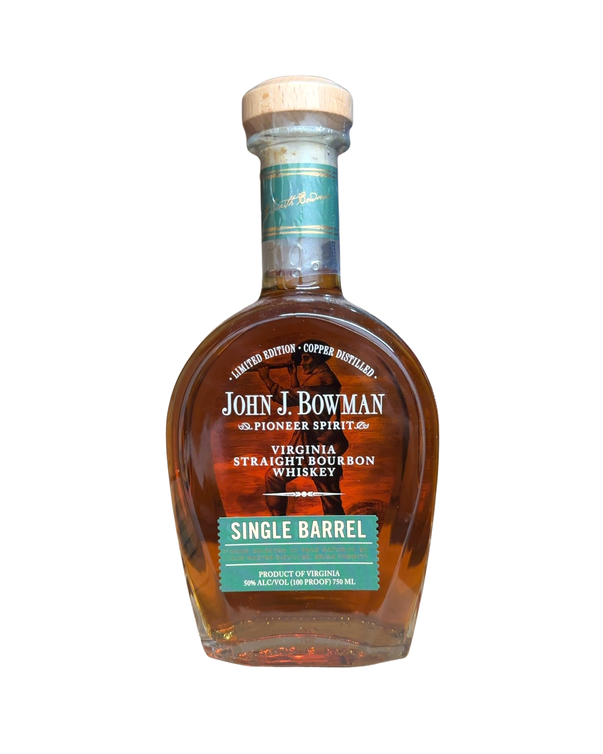 2023 John J. Bowman Single Barrel Virginia Straight Bourbon Whiskey 100 Proof 750ml