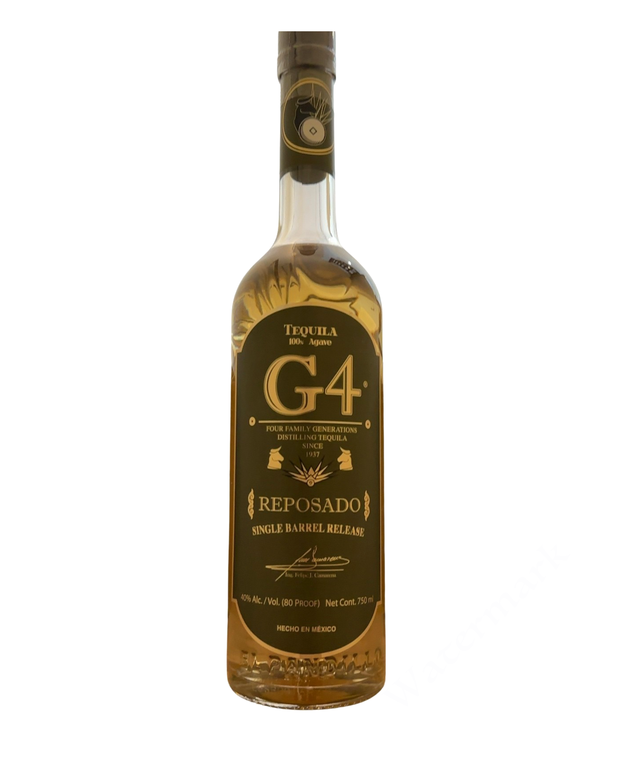 G4 Tequila Reposado Single Barrel Release 80 Proof