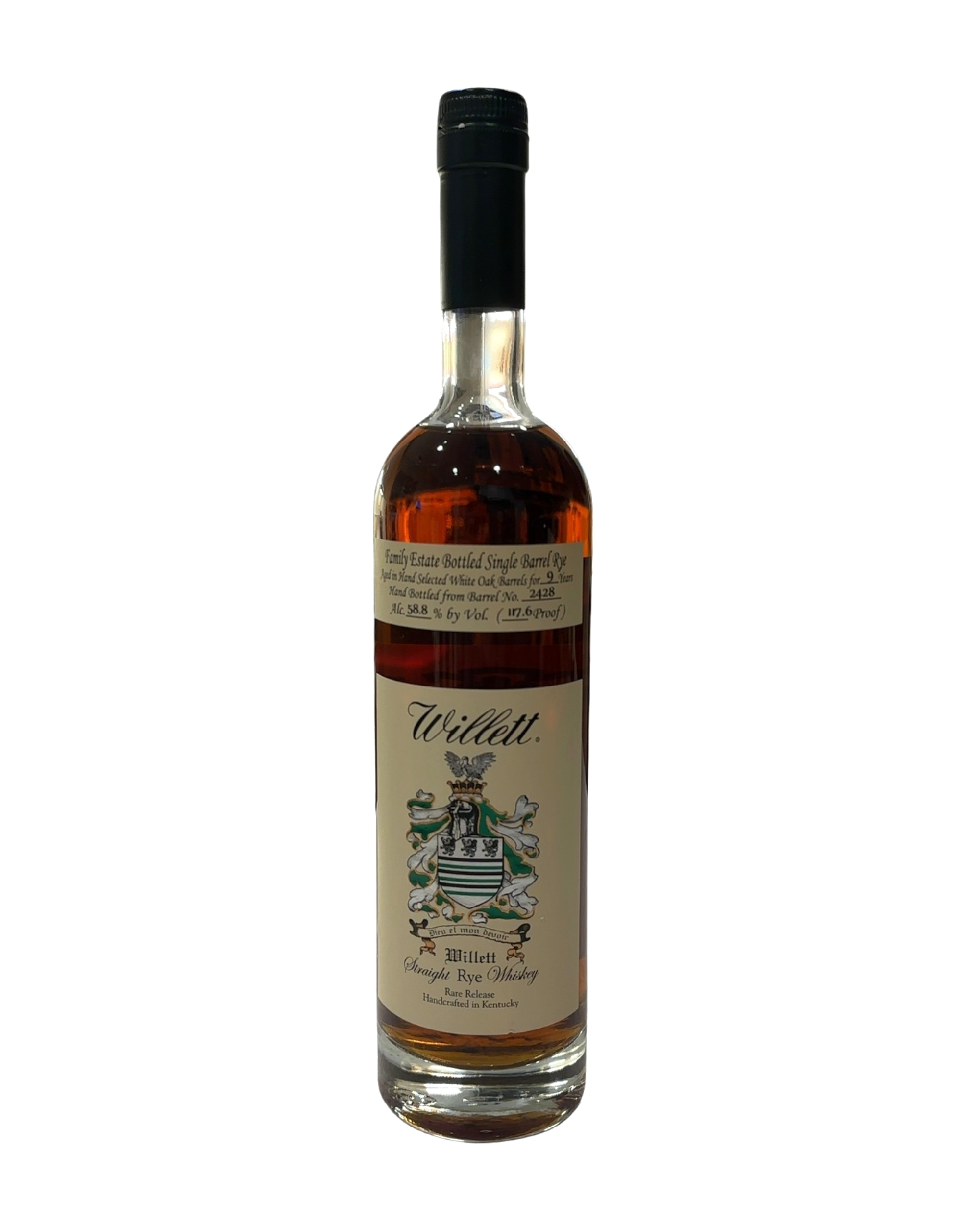 Willett ORC Family Estate Bottled Single Barrel Rye 117.6 Proof 750ml
