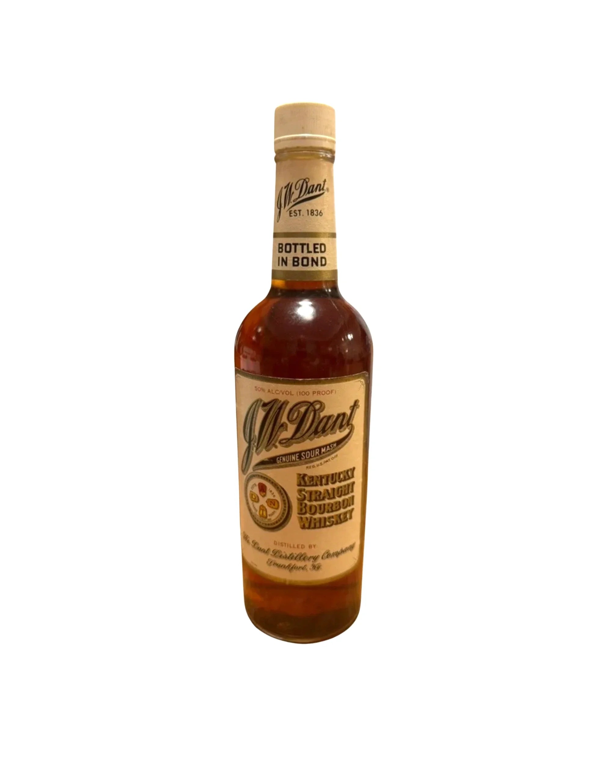 1993 J.W. Dant / The Dant Distillery Company Kentucky Straight Bourbon Whiskey 100 Proof 750ml