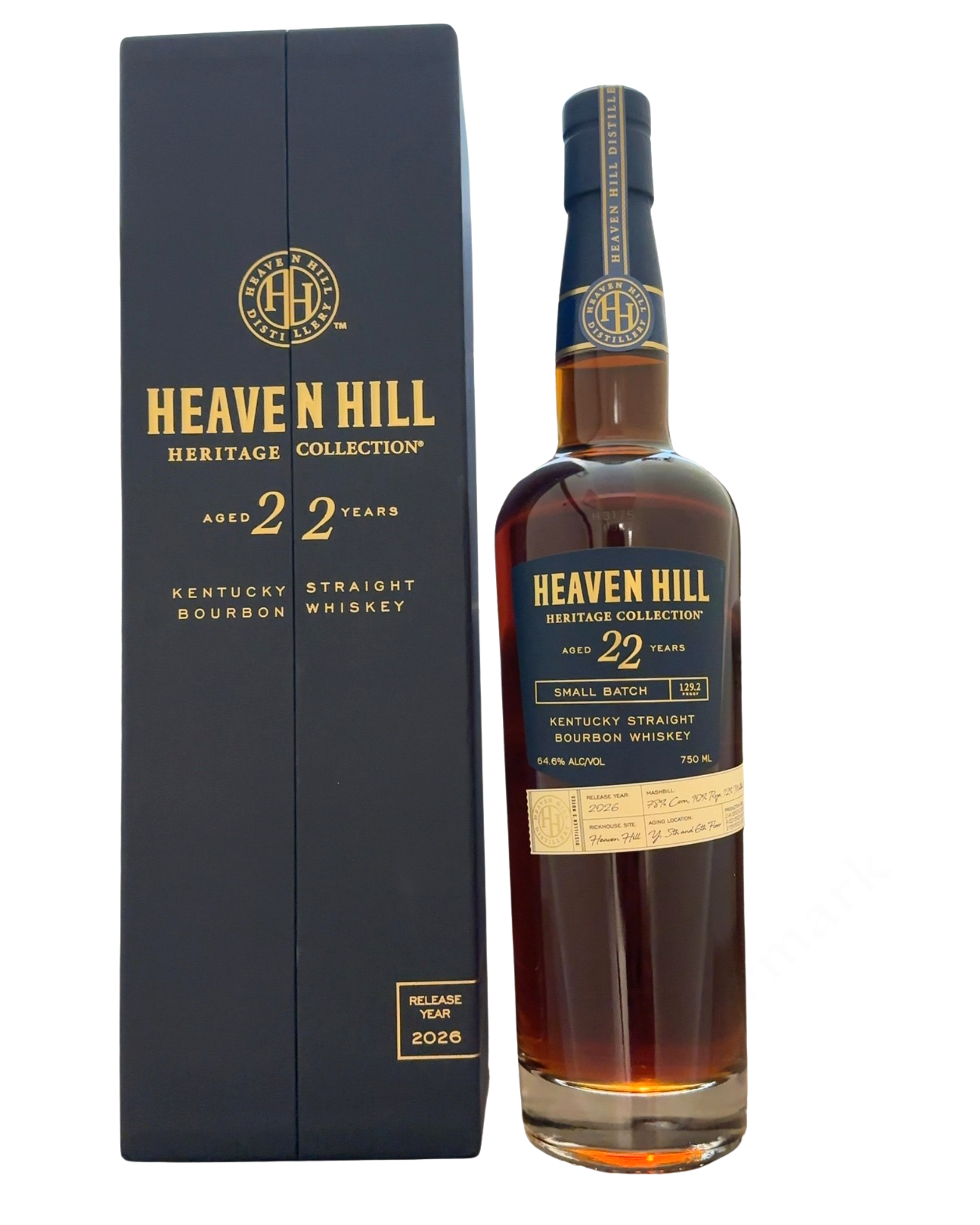 Heaven Hill Distillery Heaven Hill Heritage Collection Kentucky Straight Bourbon Whiskey 129.2 Proof