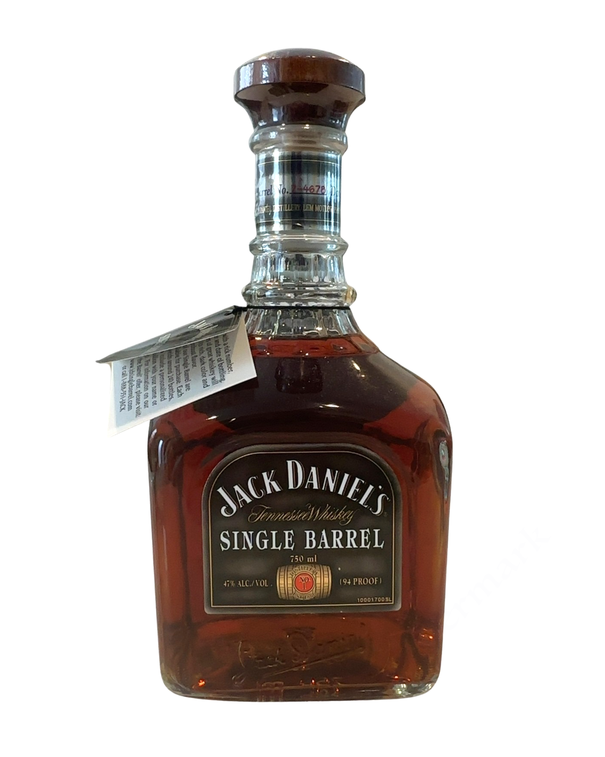 2007 Jack Daniel's Single Barrel Tennessee Whiskey 94 Proof
